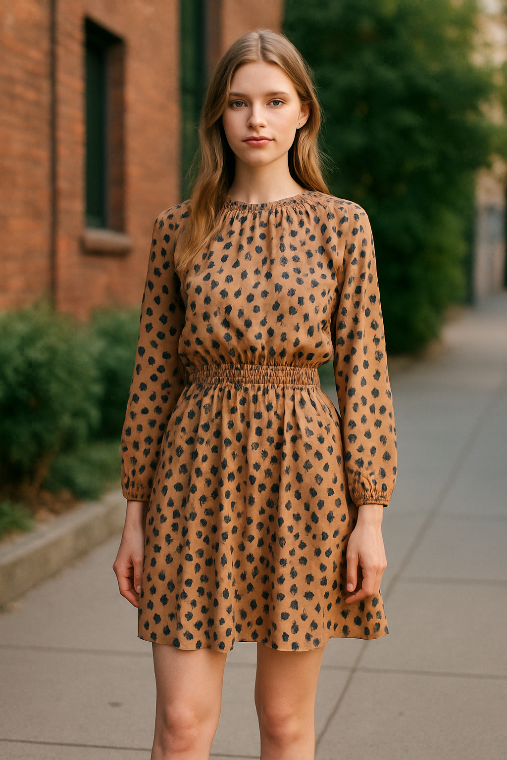 SHEIN -Polka Dot Dress (size L)