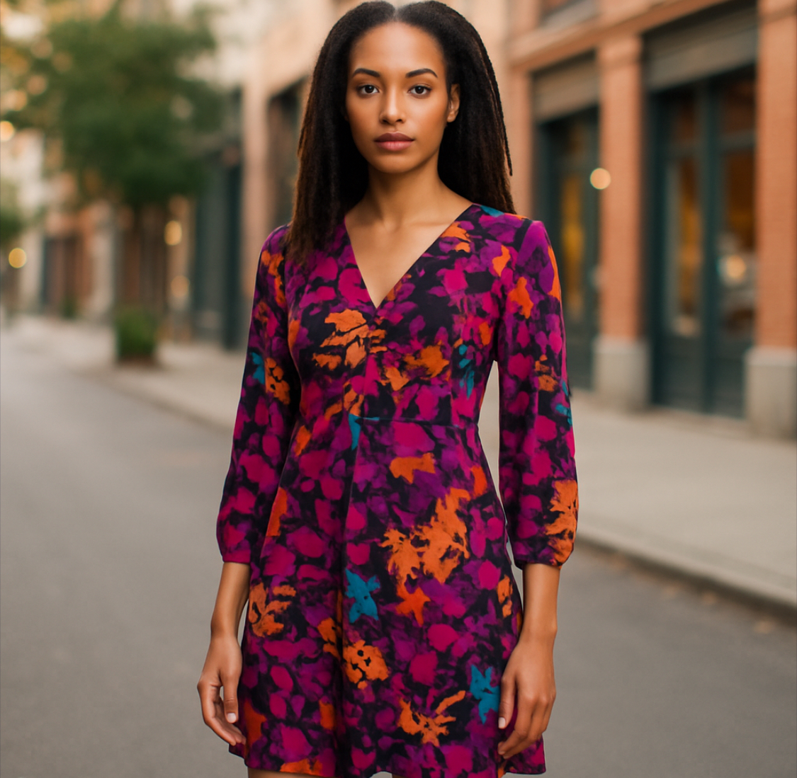  Alfani - Floral Midi Dress (size L)