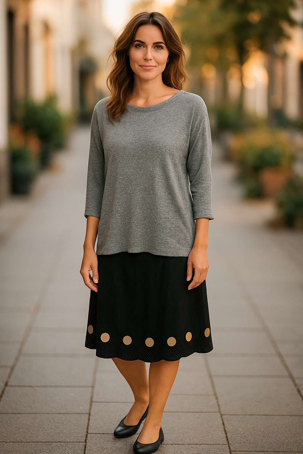Gray Long-Sleeves pull over Top (size XL)
