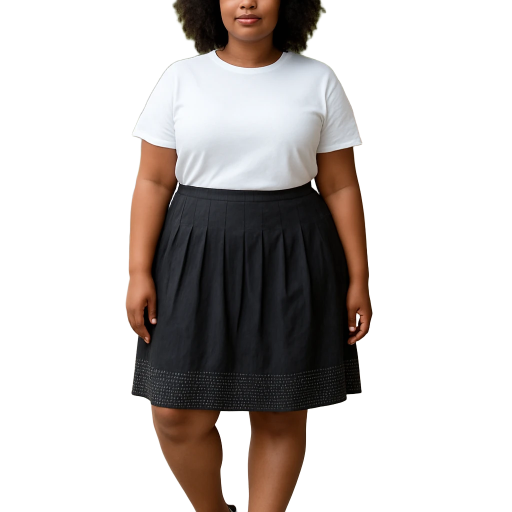 Brown Skirt circled styled plus size skirt (size 16)