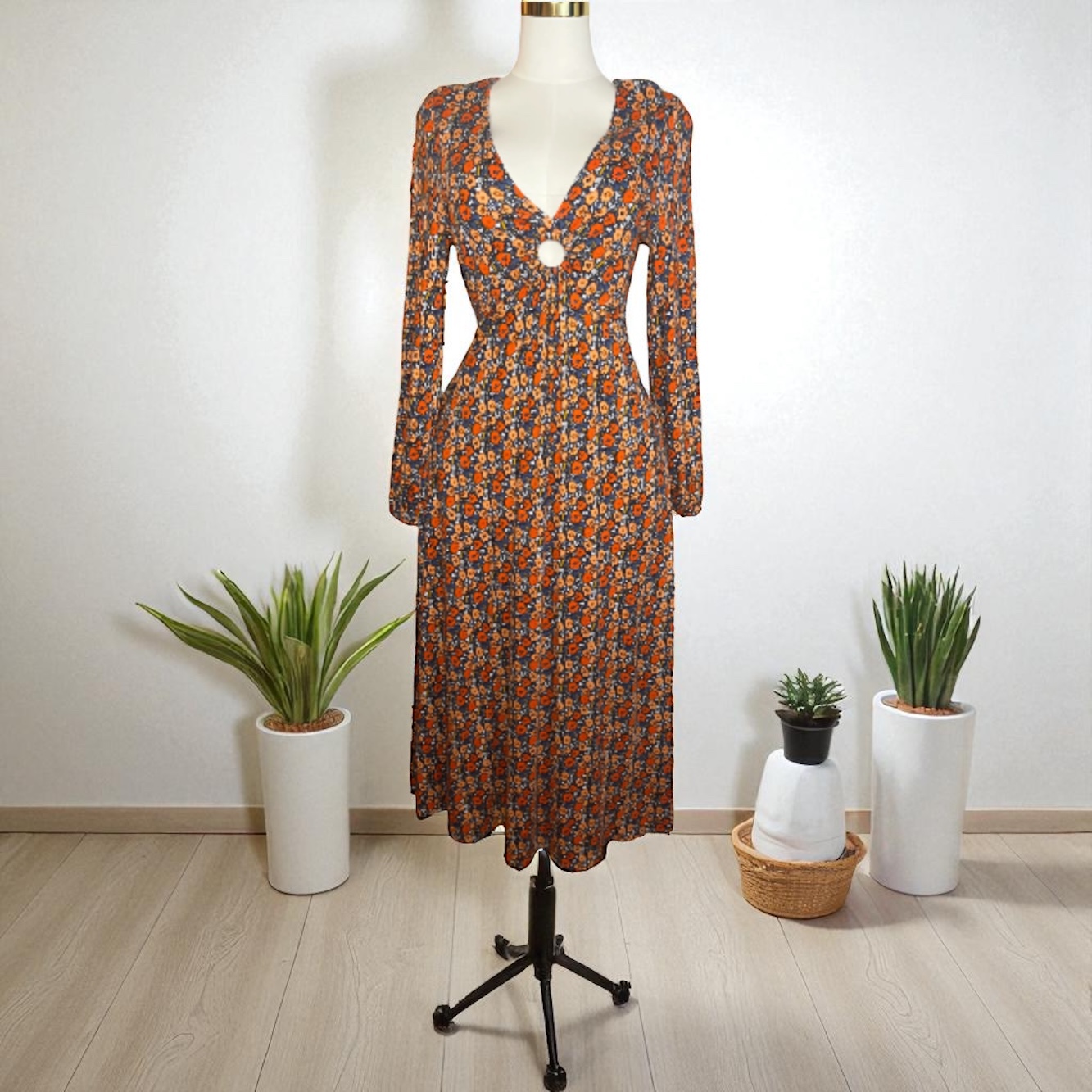 Women's Floral Maxi Dress(size 10)