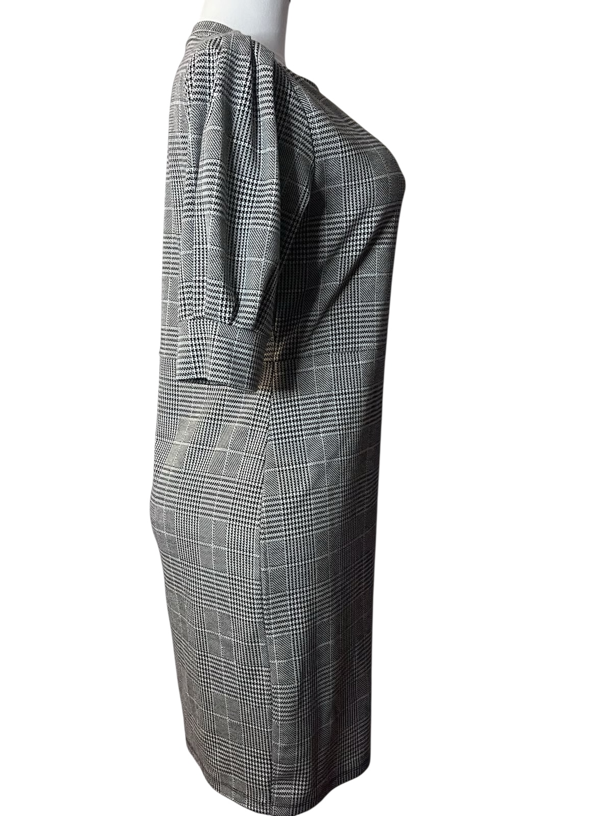 H&M Black and White Plaid Dress (size L)