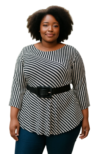 Black Croc-Pattern Belt