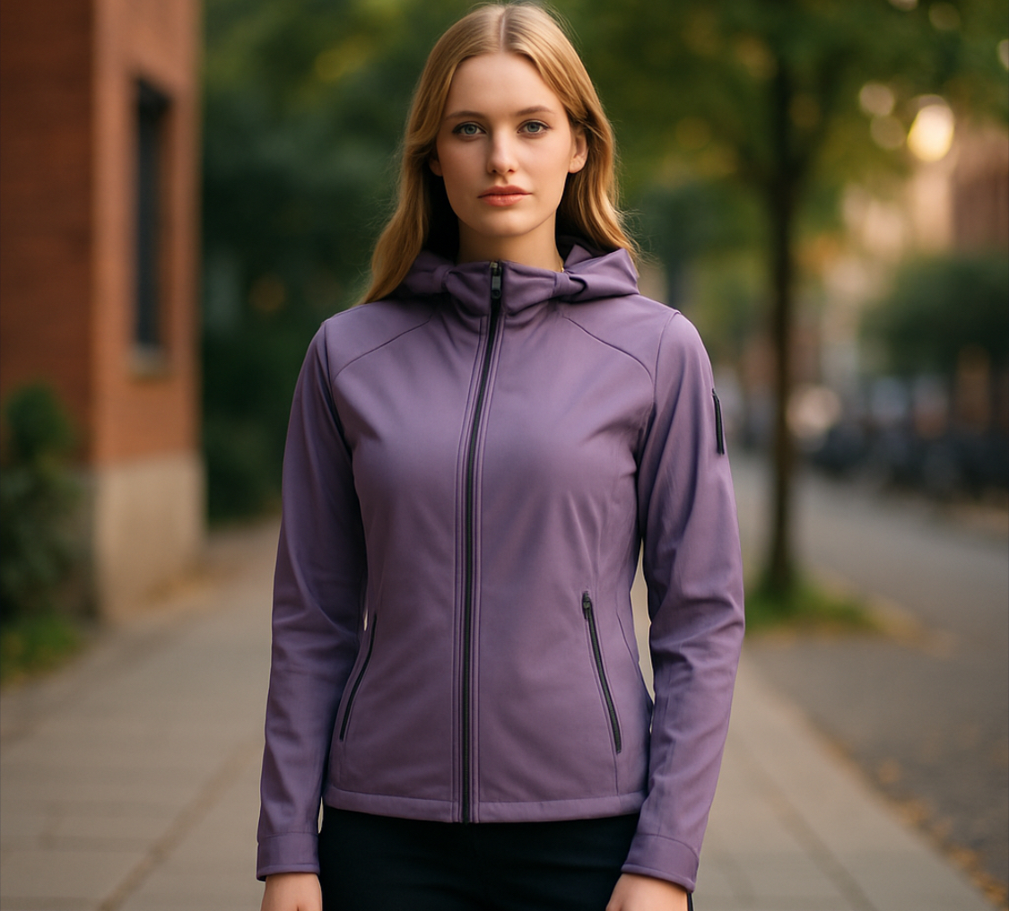 Free Country-women's purple softshell jacket