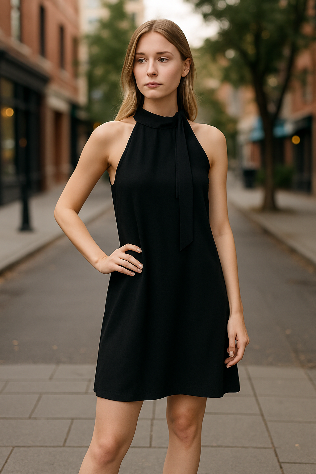 Cocktail Black Elegant Black Dress (size 2)