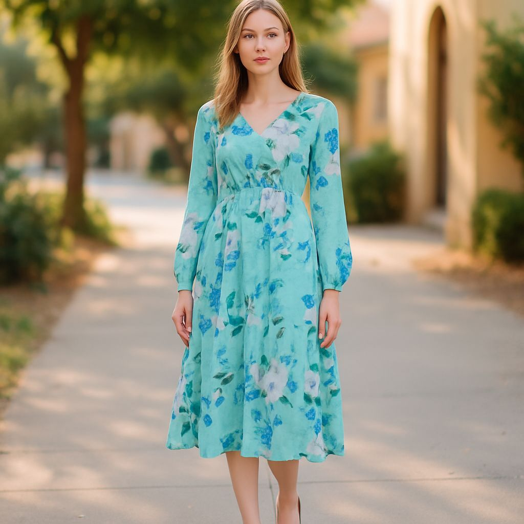 Rachel Roy- Floral Midi Dress (size 4)