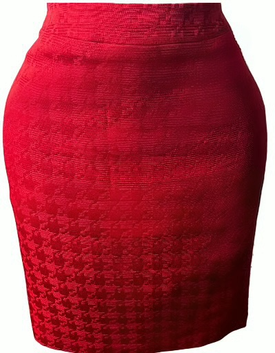 J M Studio- Knee-Length Red Skirt(size 10)