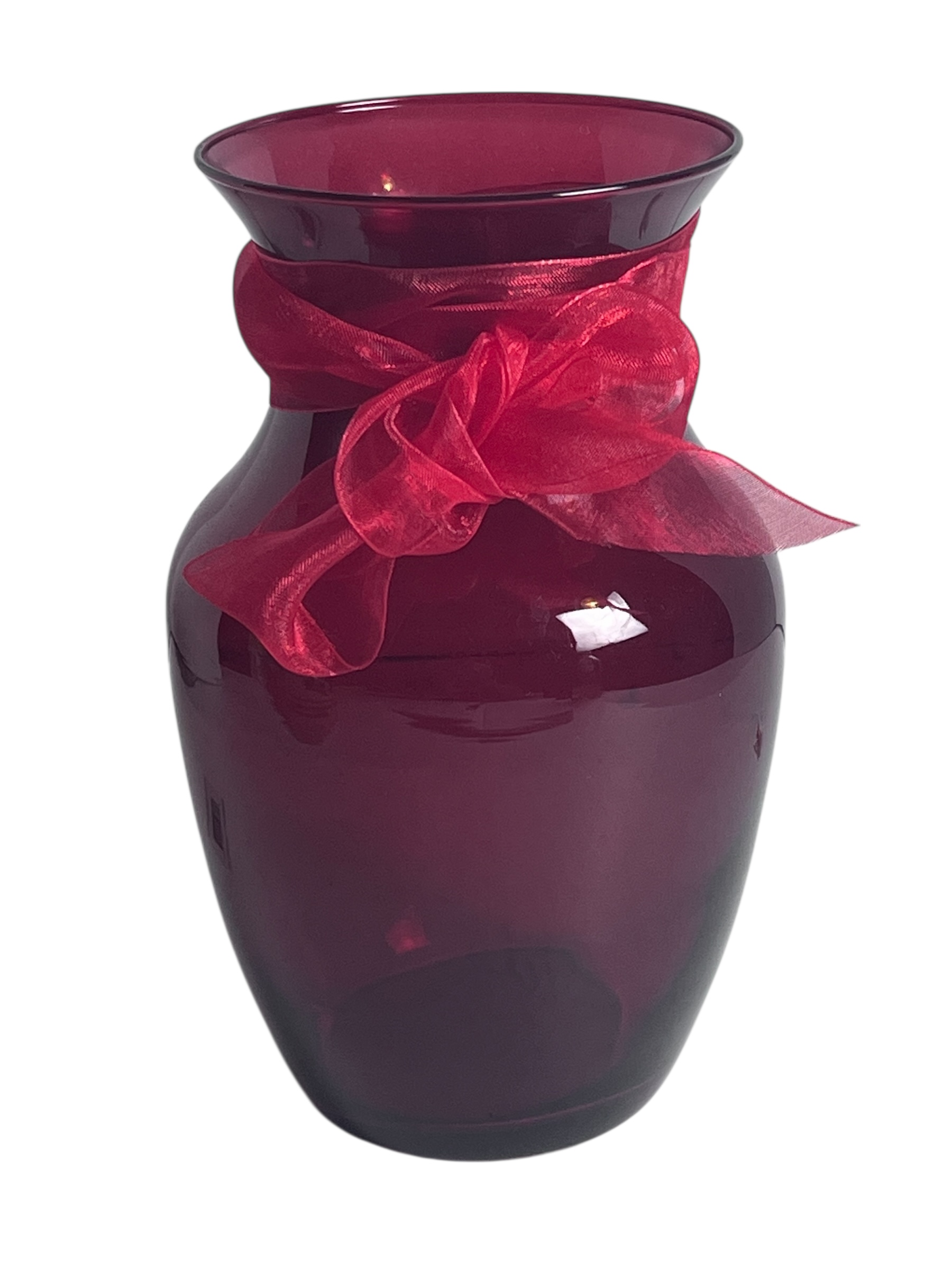 Red Glass Vase