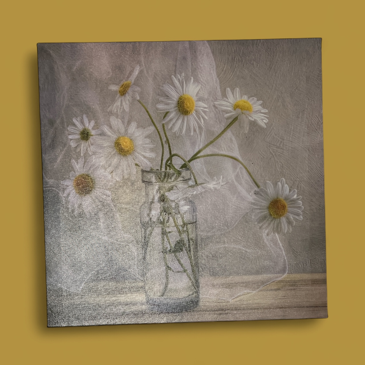 Daisy Flower Canvas Art