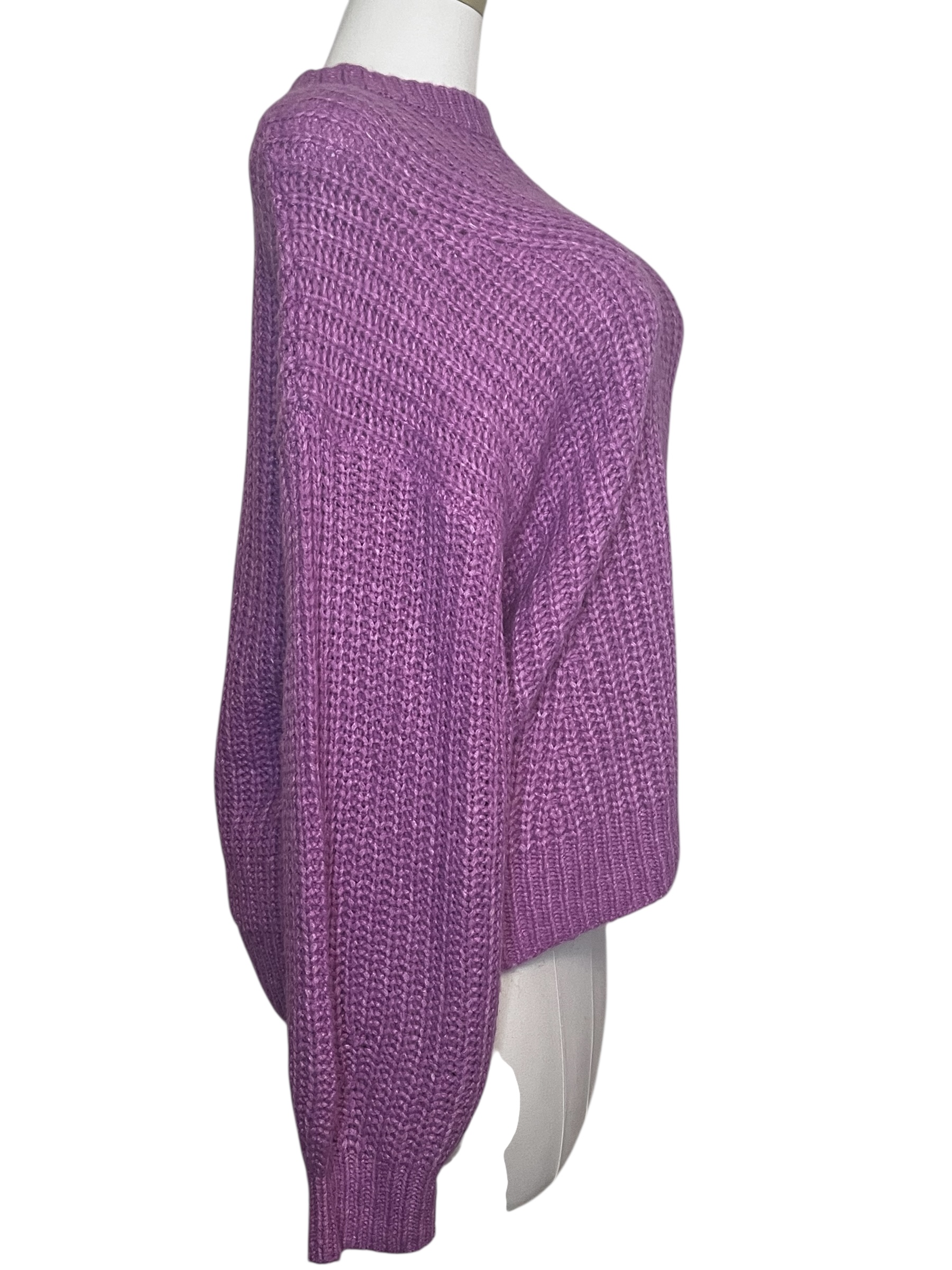New with Tag-a new day Women's Cowl Neck Sweater - Purple