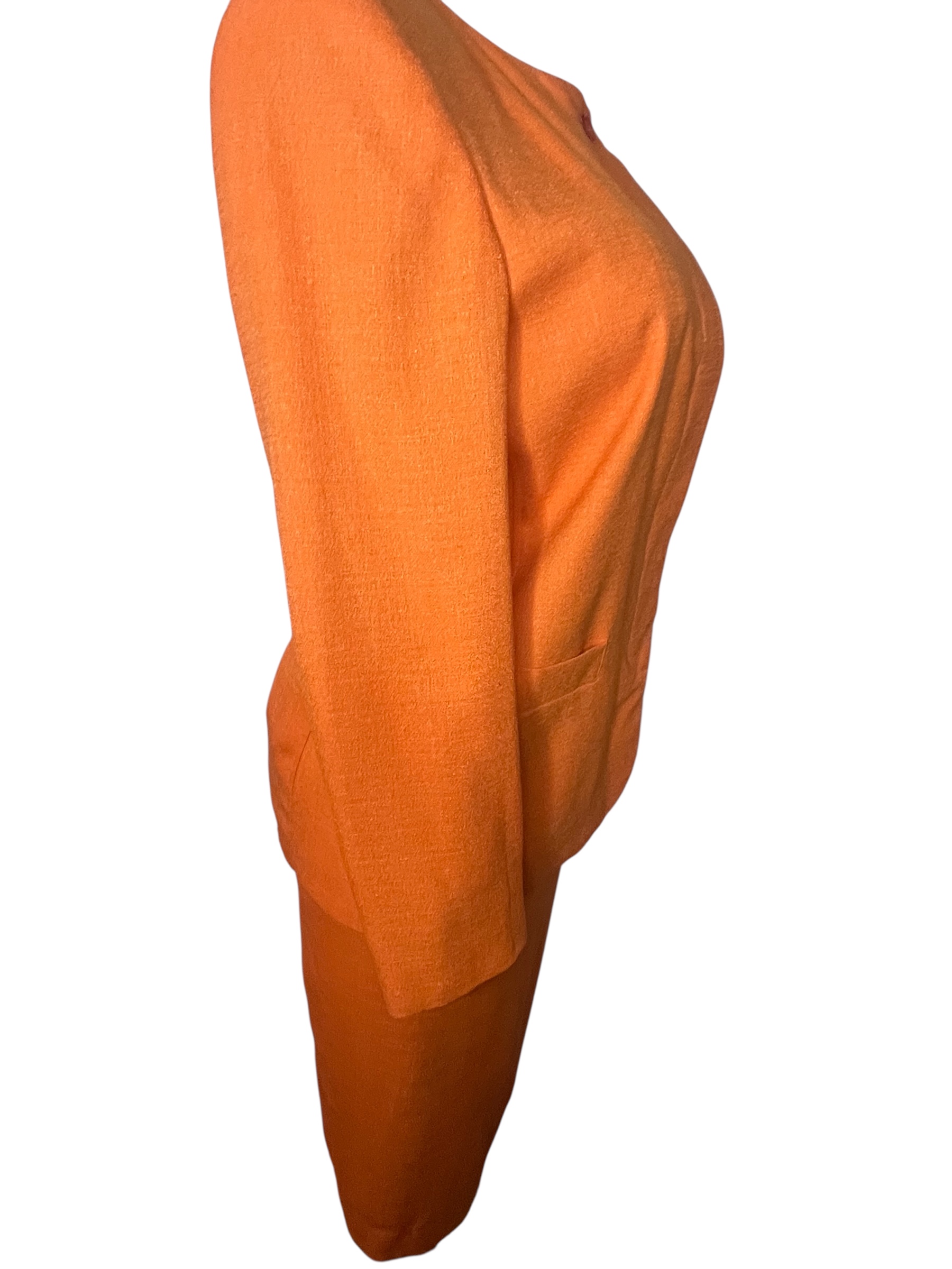 Morgan Miller-Women's Orange 2 piece skirt suit set (size 10)