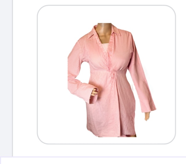 English Factory - Striped Pink Dress Shirt (size M)