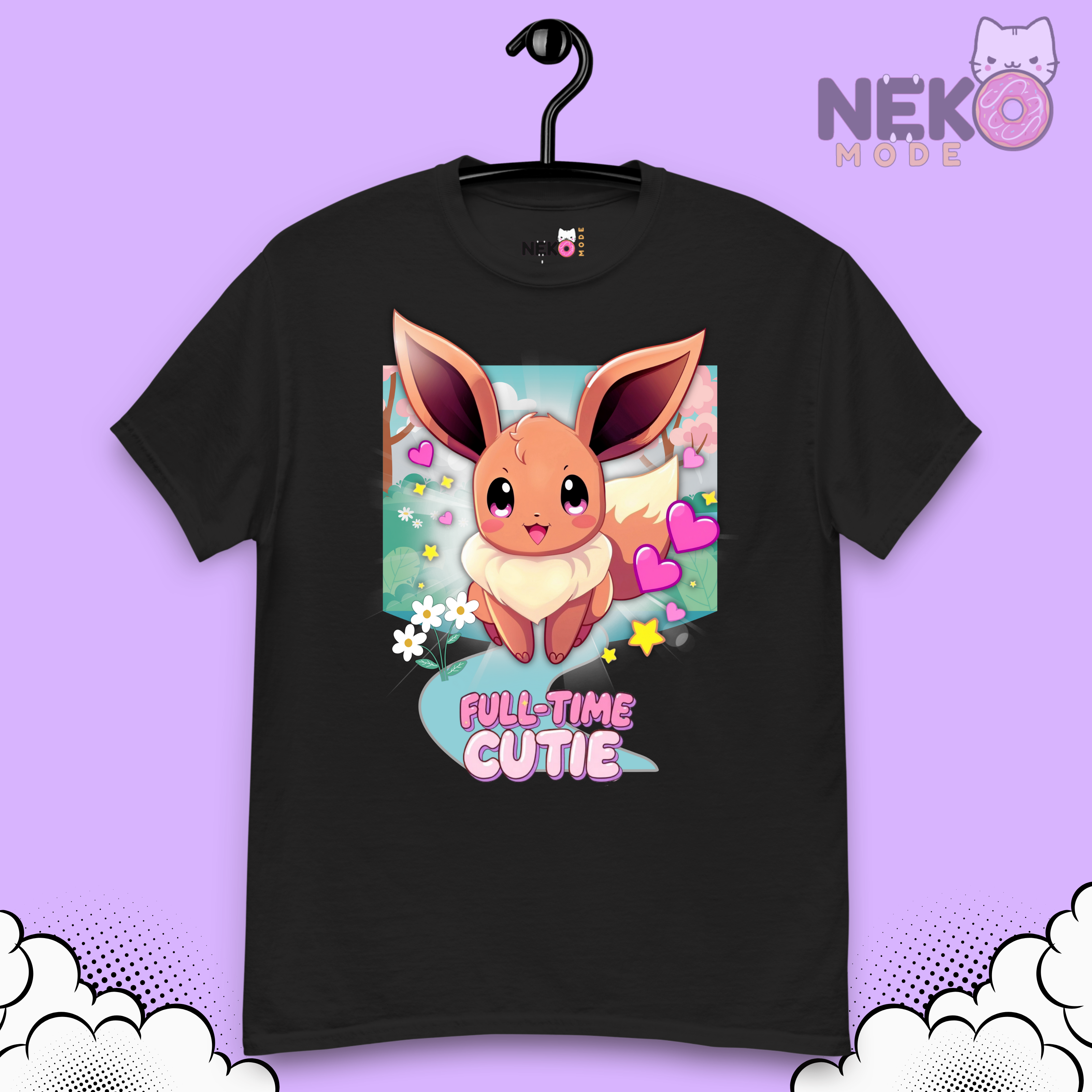 Camiseta con diseño de Eevee "Full time cutie"