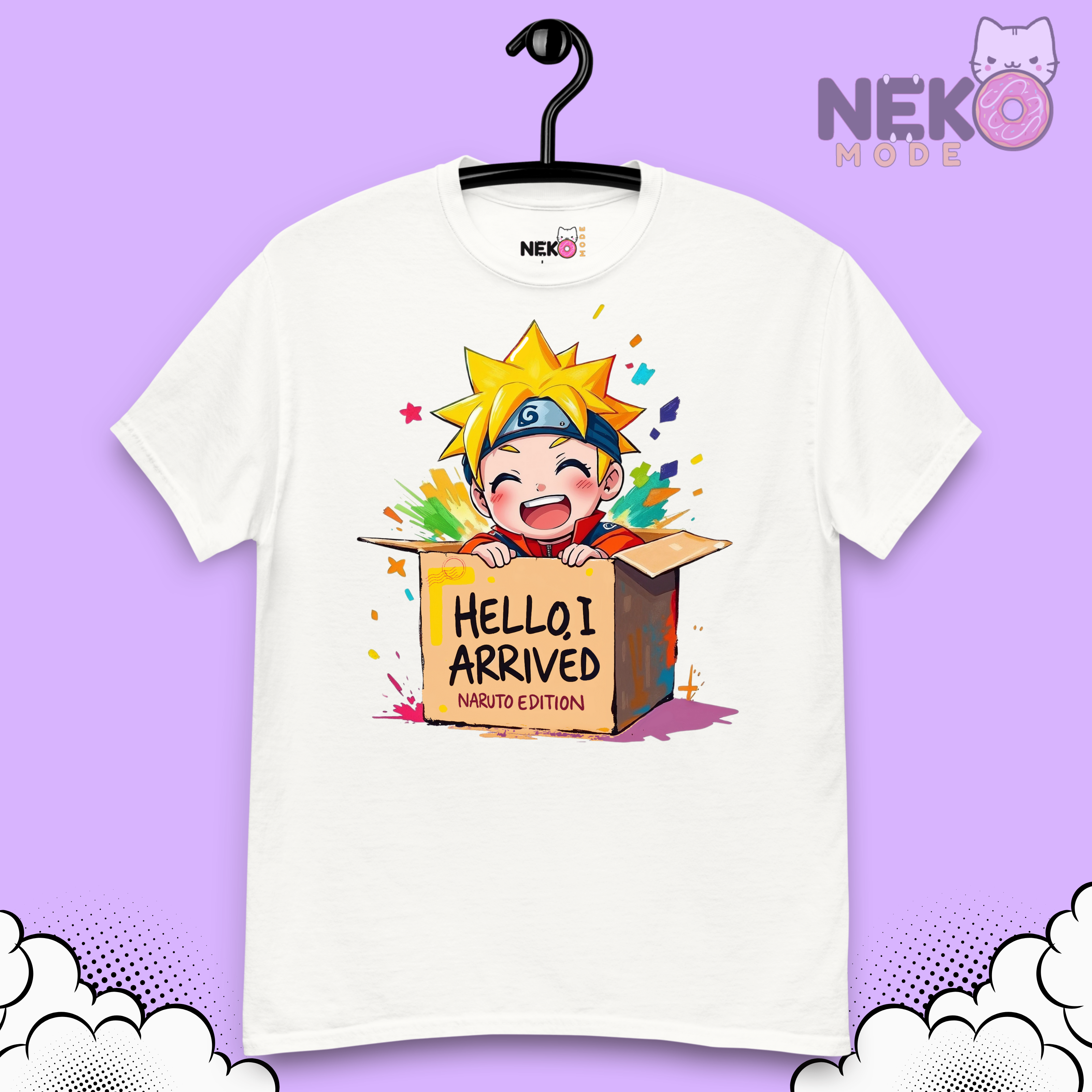 Camiseta de Naruto "Hello i Arrived"