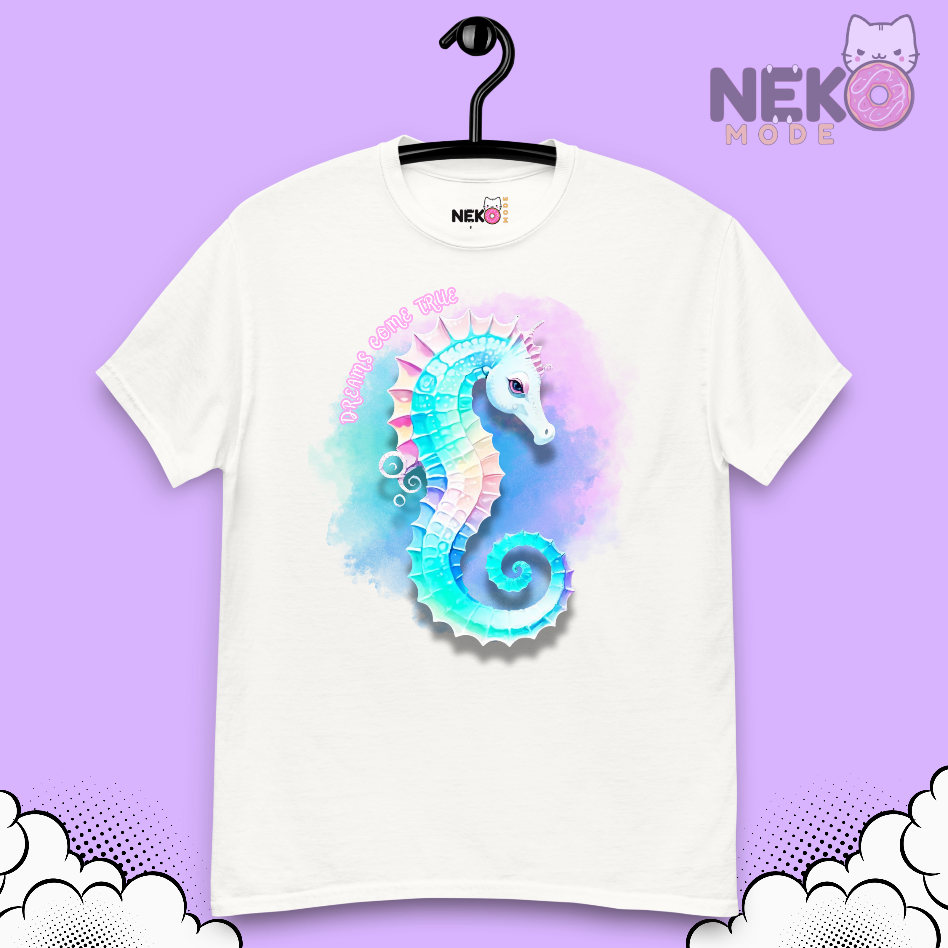 Camiseta de caballito de mar "dreams come true"