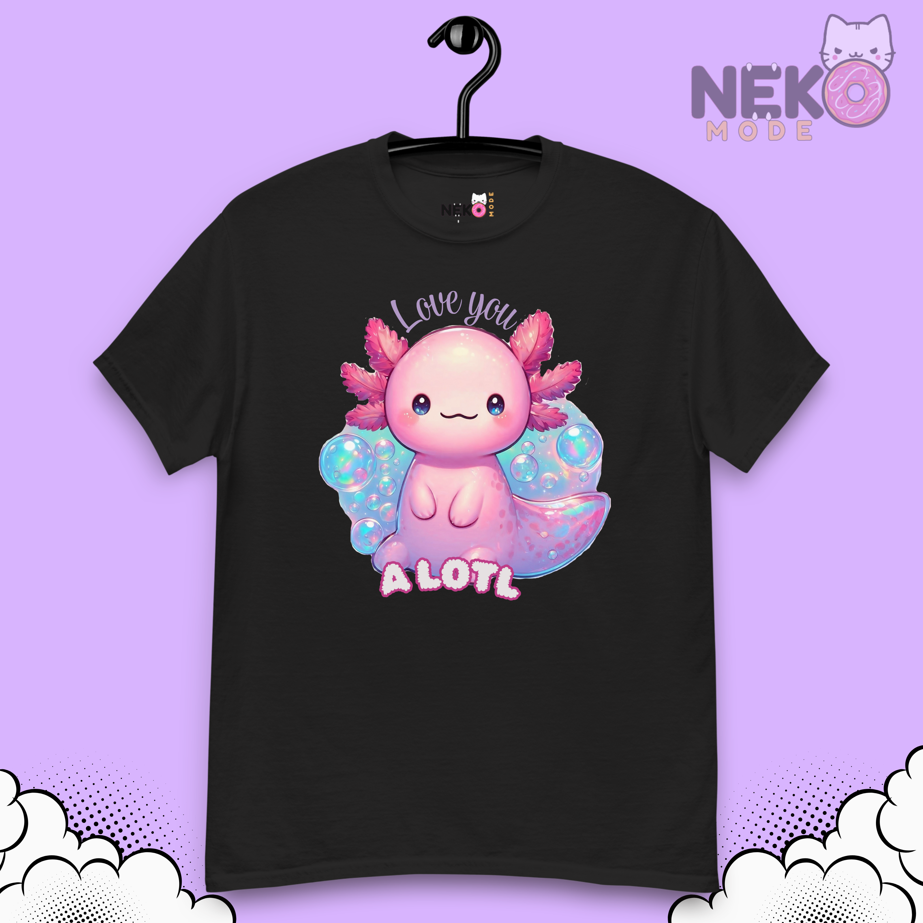Camiseta con diseño de Axolote "Love you Axolotl"