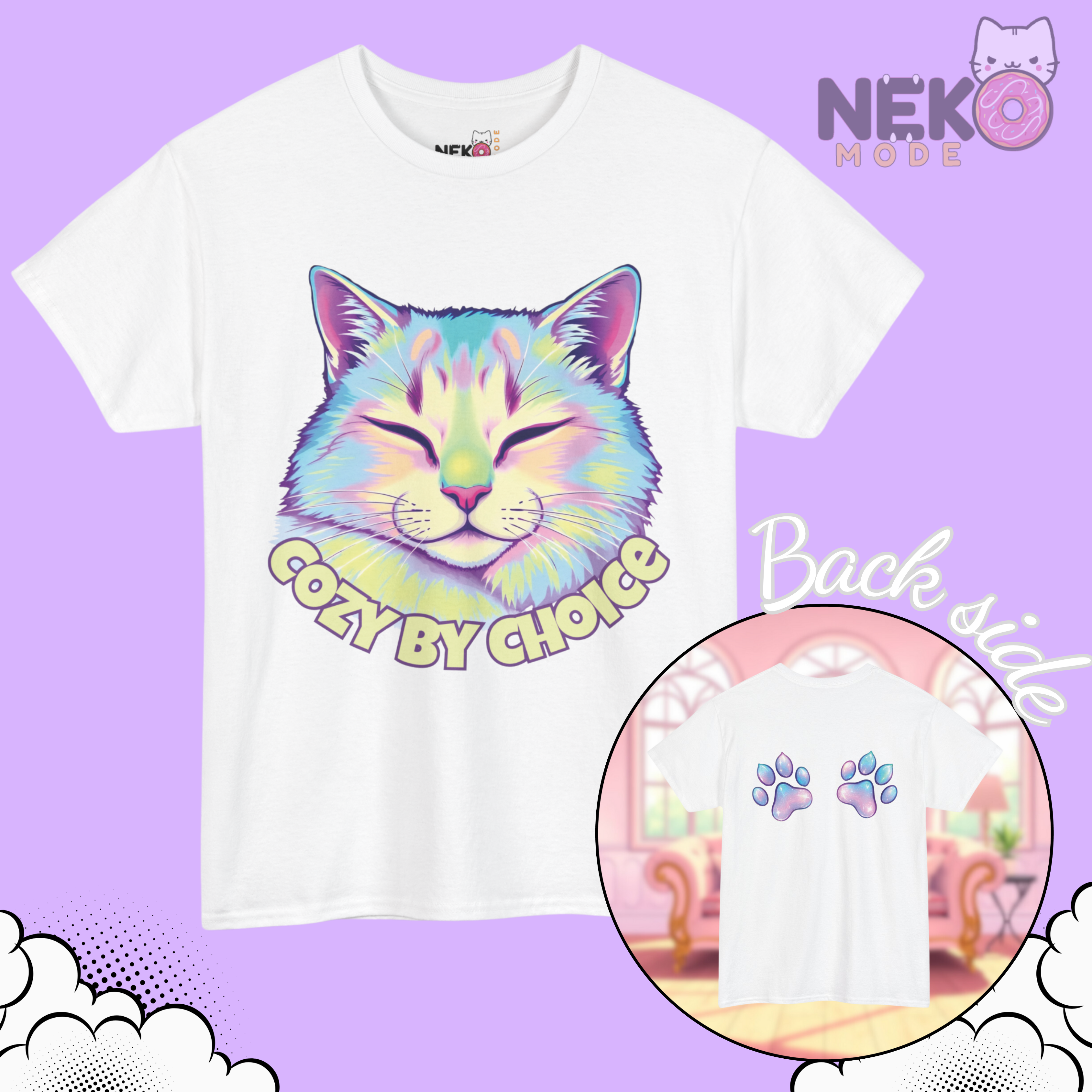 Camiseta "Cozy by choice"