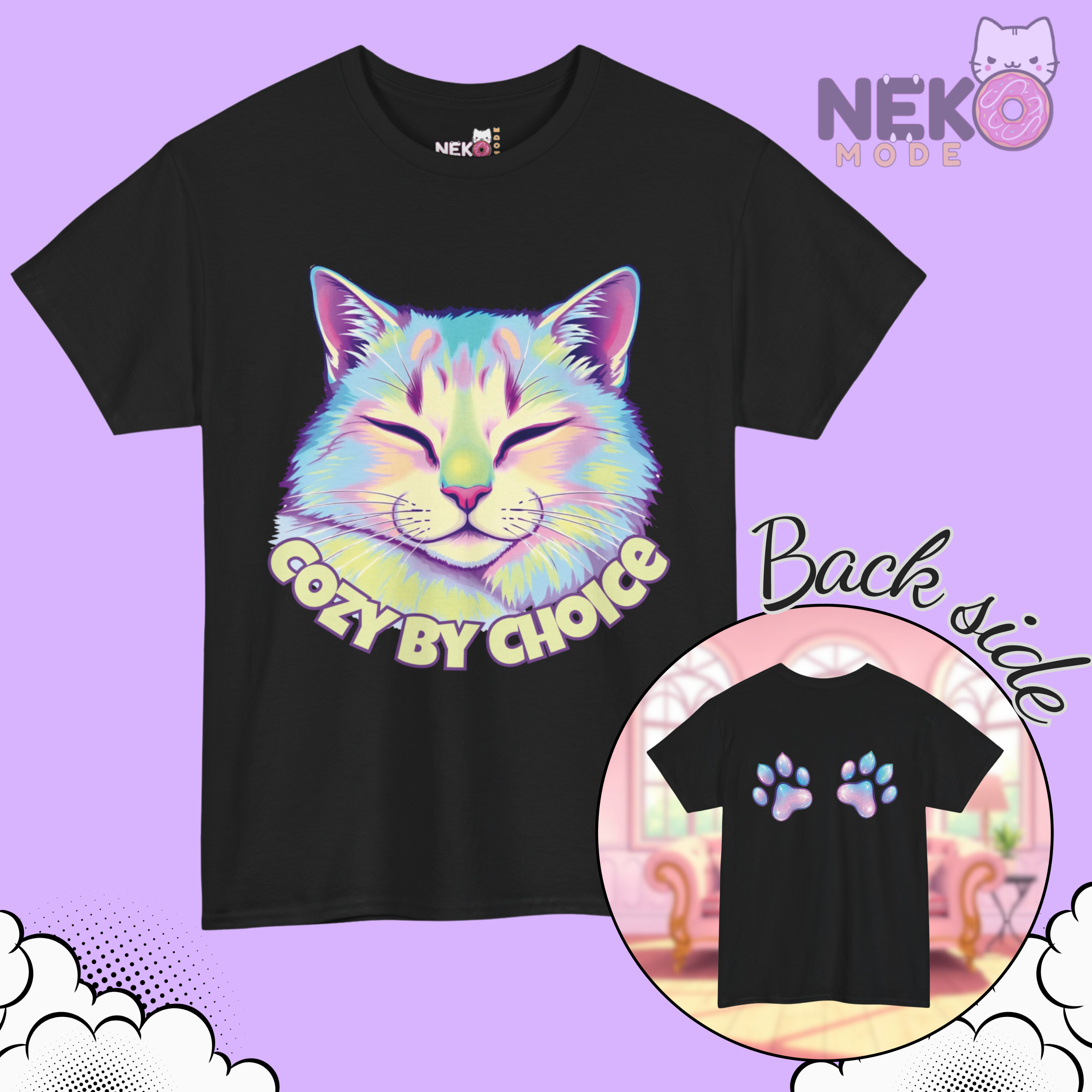 Camiseta "Cozy by choice"