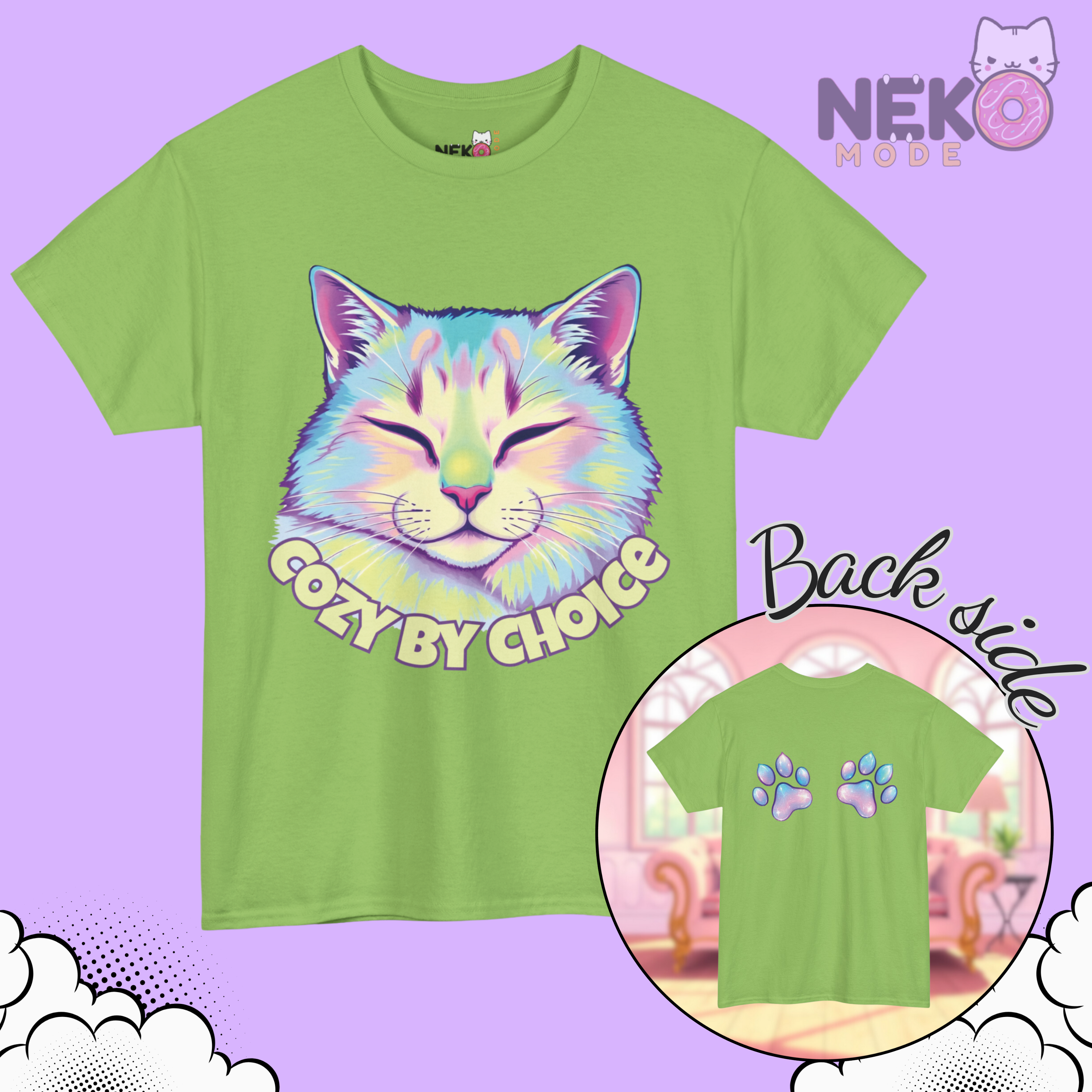 Camiseta "Cozy by choice"