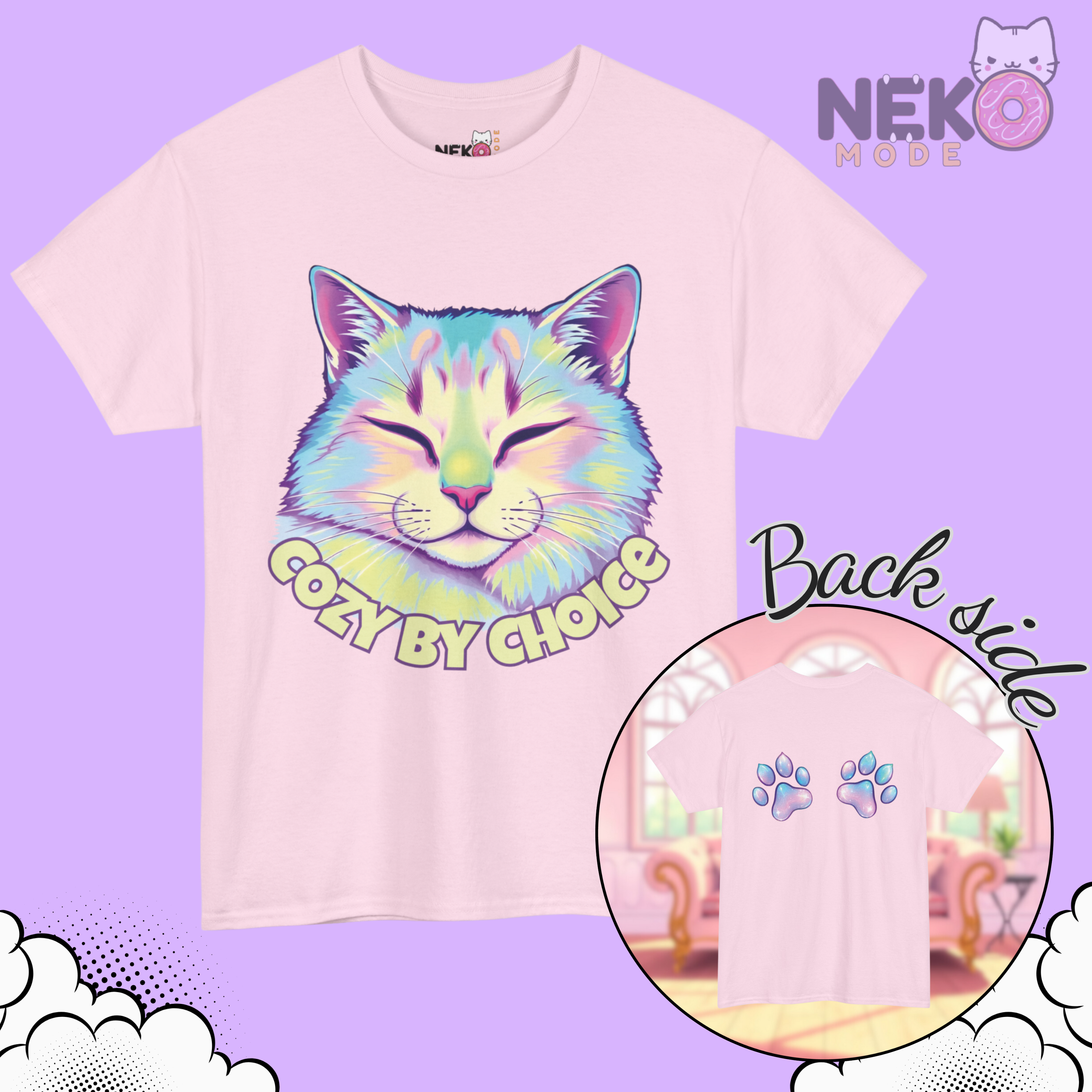 Camiseta "Cozy by choice"