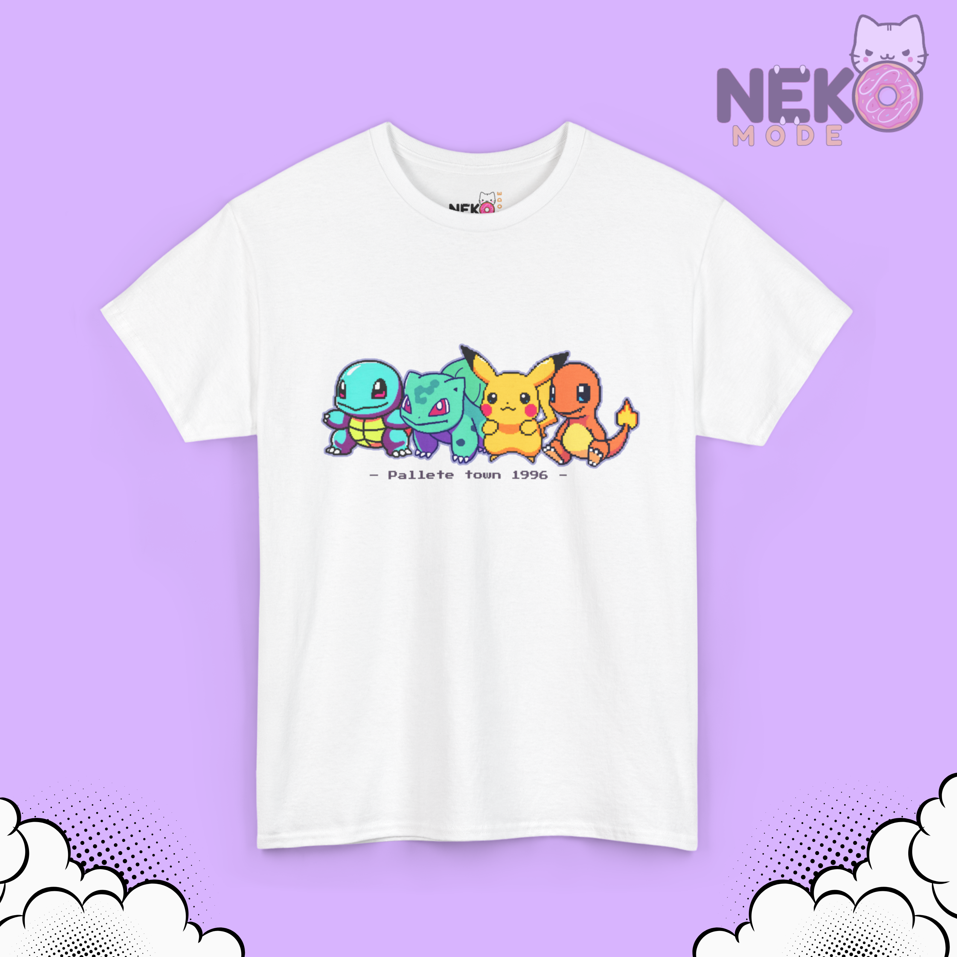 Camiseta con personajes de Pokémon