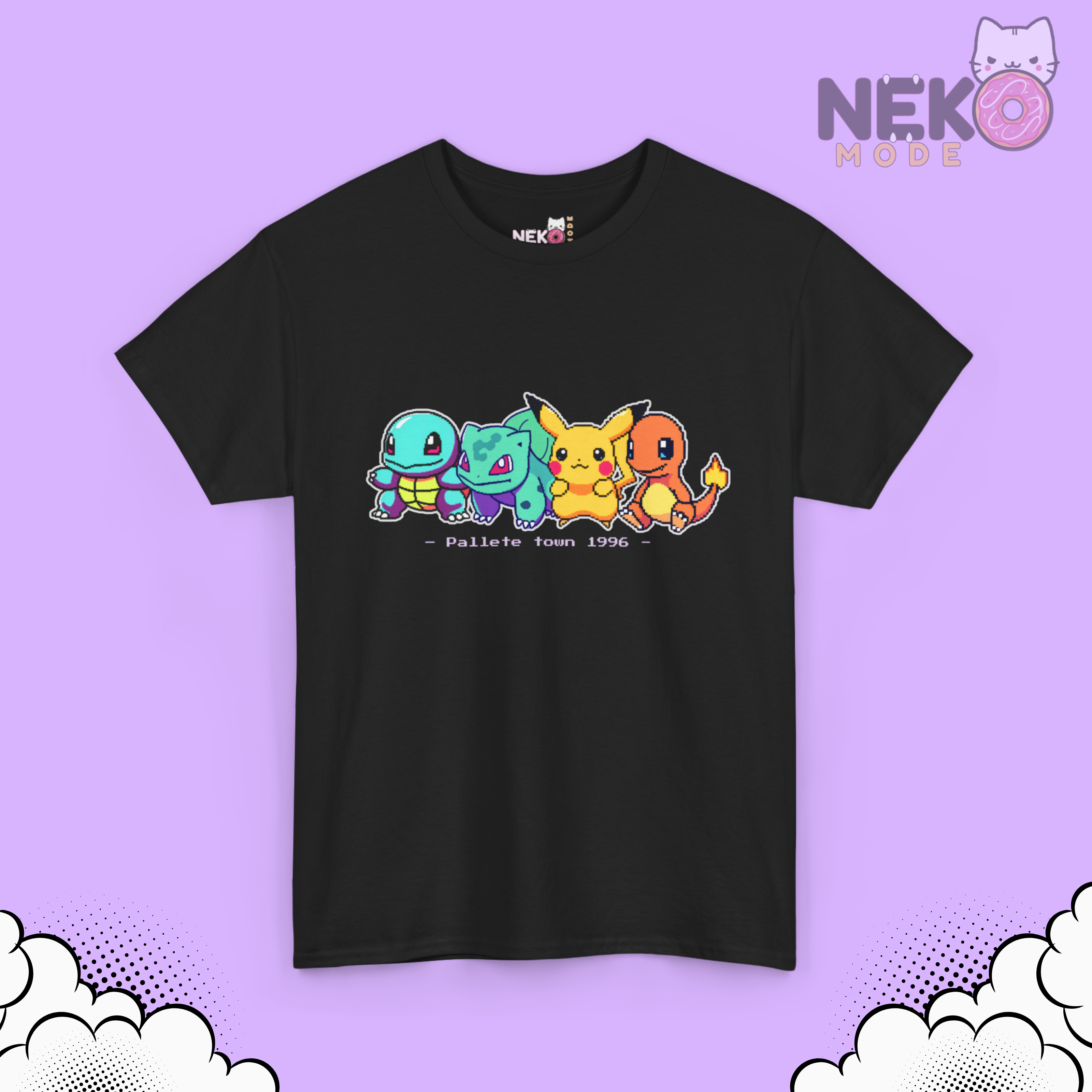 Camiseta con personajes de Pokémon