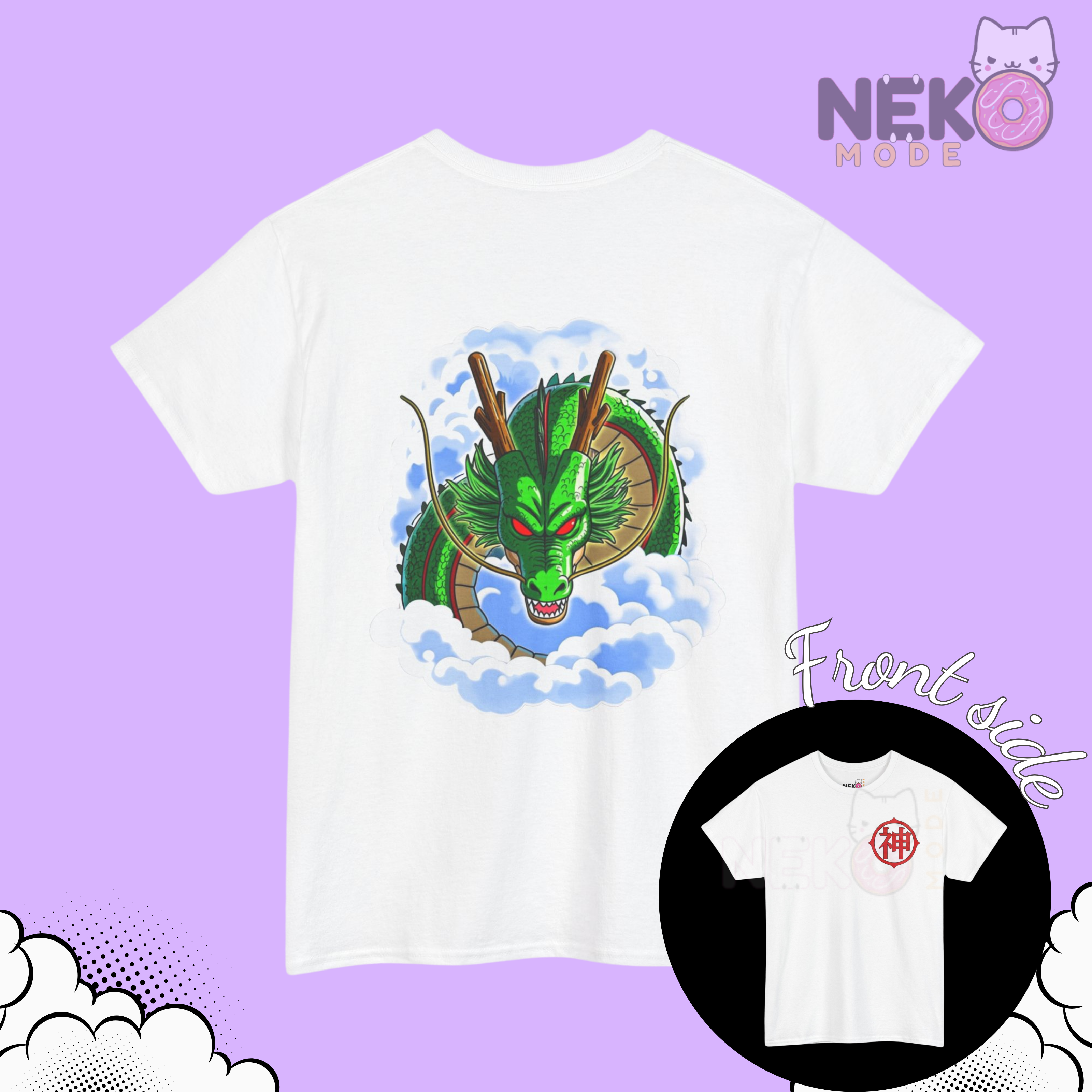 Camiseta con diseño de shenlong