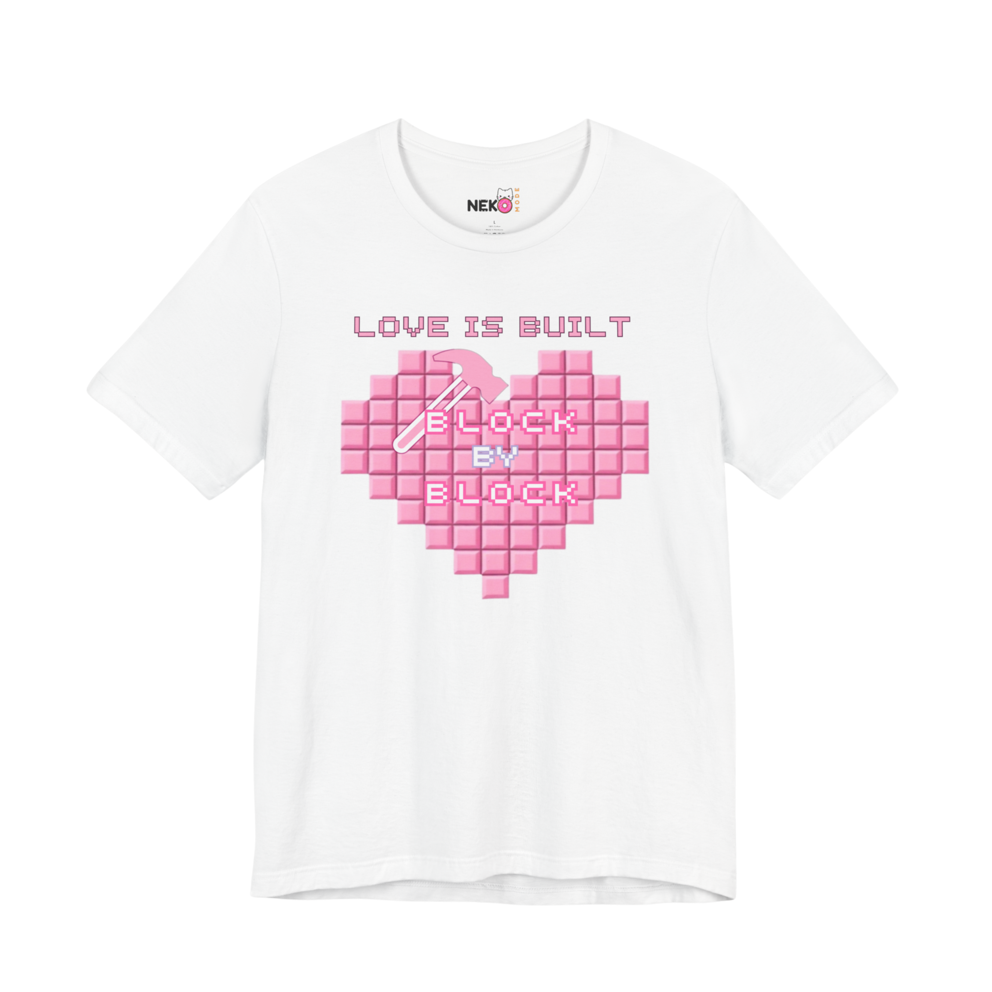 Camiseta 'Love is Built Block by Block'