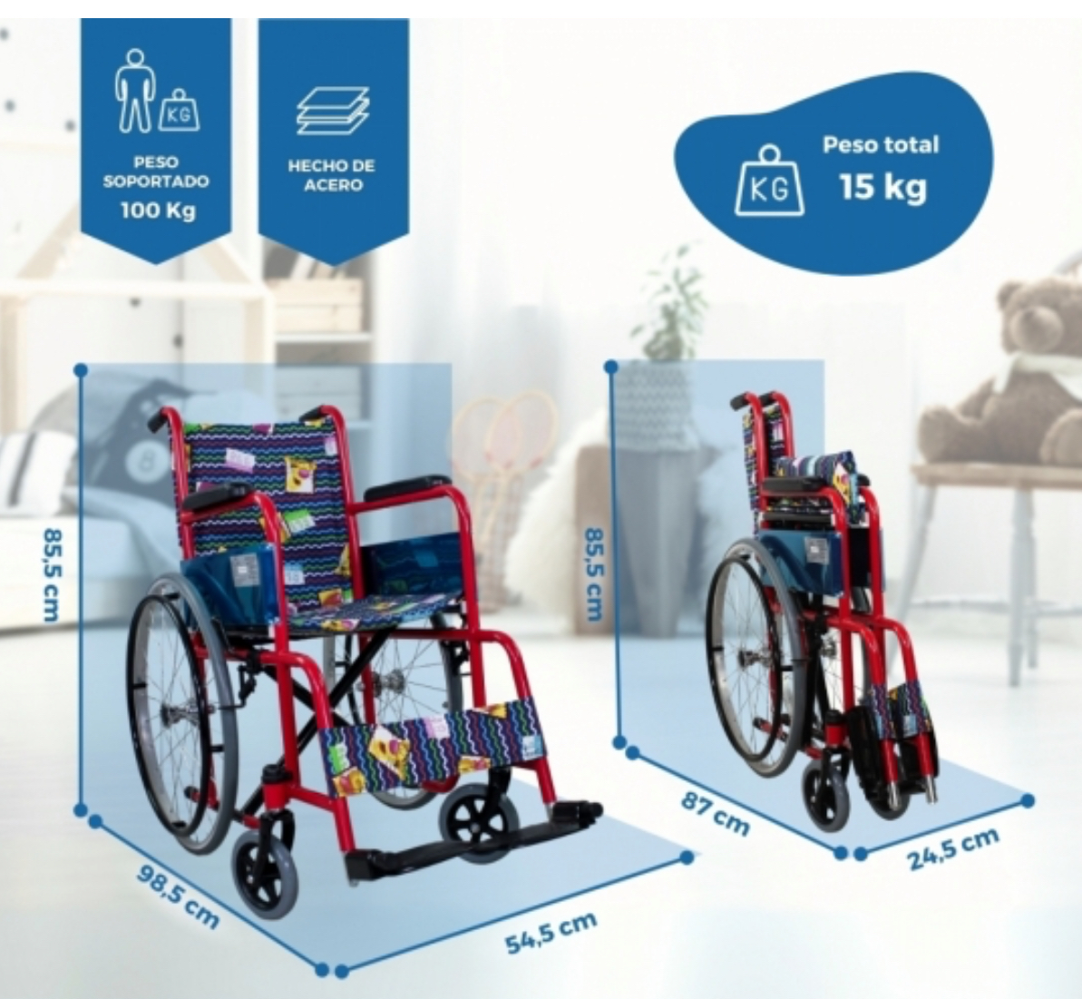 Silla de ruedas infantil 