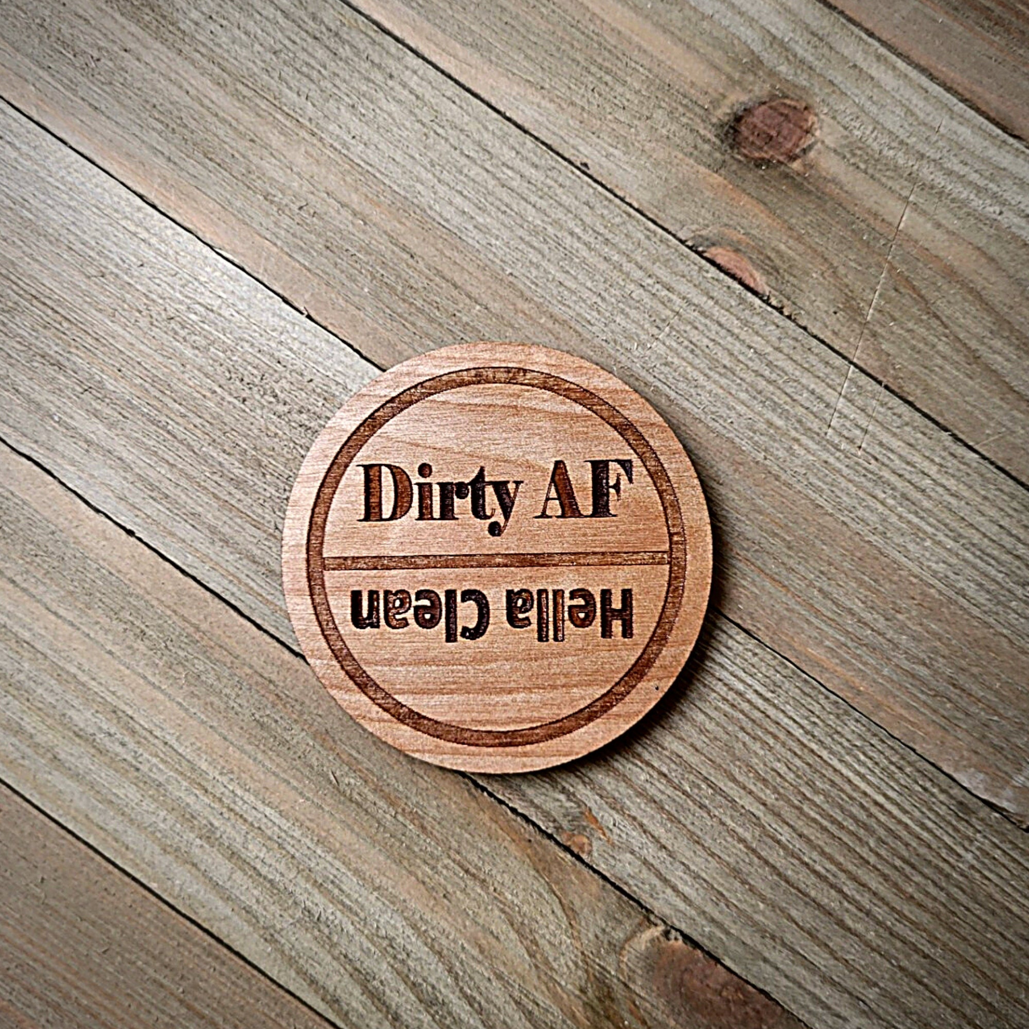 Personalized Dishwasher Magnet Sign – Farmhouse Style Home Decor