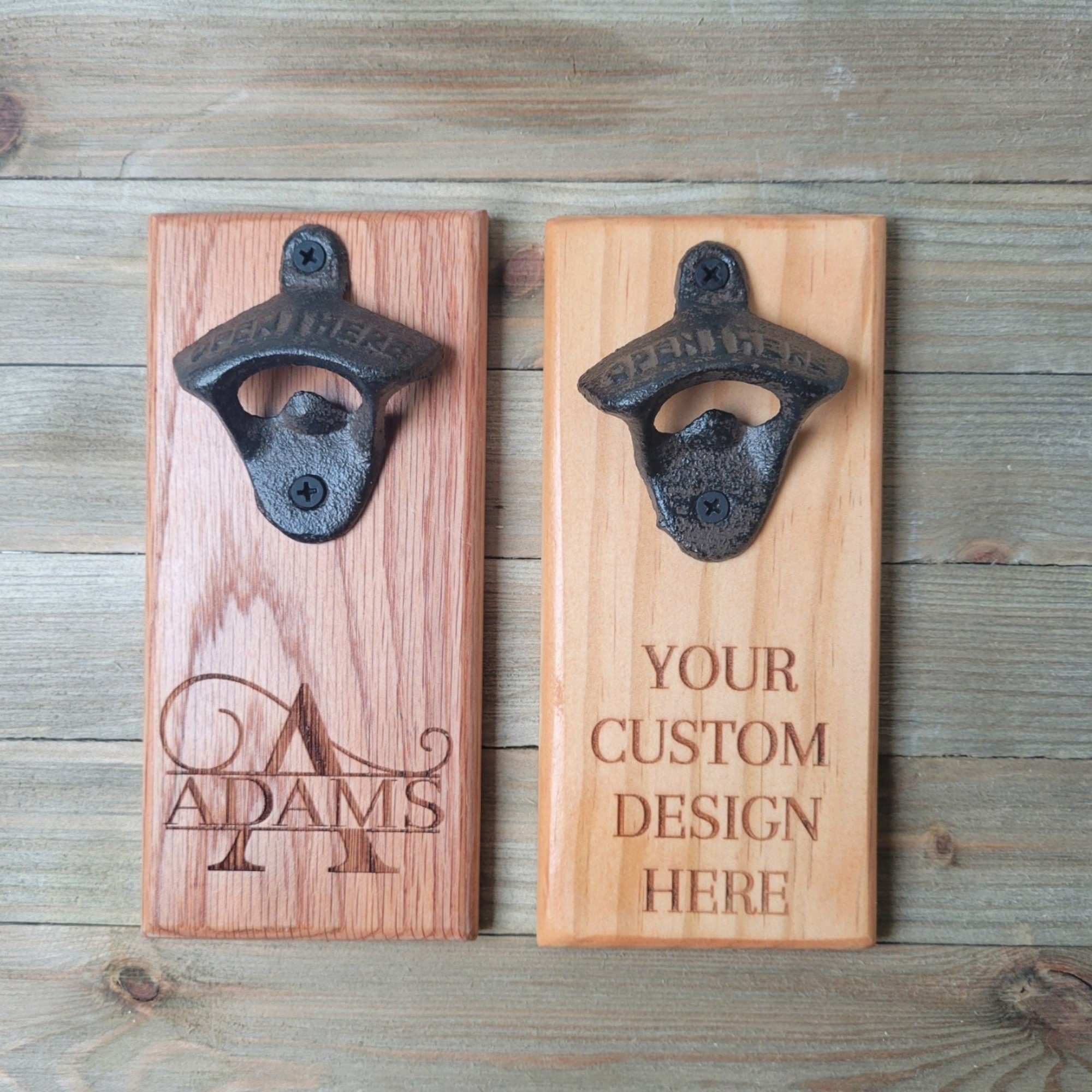 Wall Mounted Bottle Opener, Bottle Opener, Cap Catcher, Christmas Gift, Gift For Dad, Wall Mounted Bottle Opener, Father's Day Gift From Son