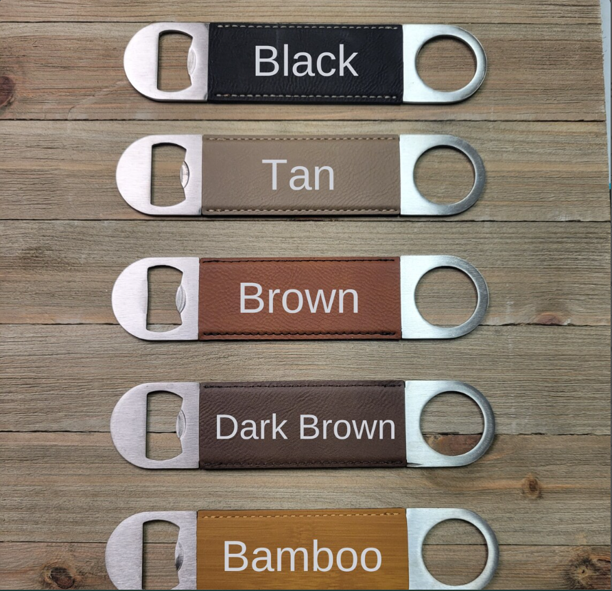 Personalized Bottle Opener, Father's Day Gift , Customized Bottle Opener, Gift For Dad, Leather Bottle Opener, Gift For Him