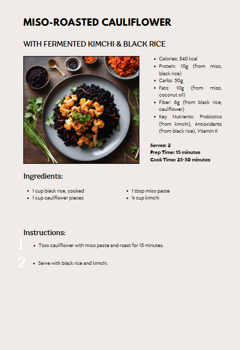 Recharging with a Week of Holistic Dinner