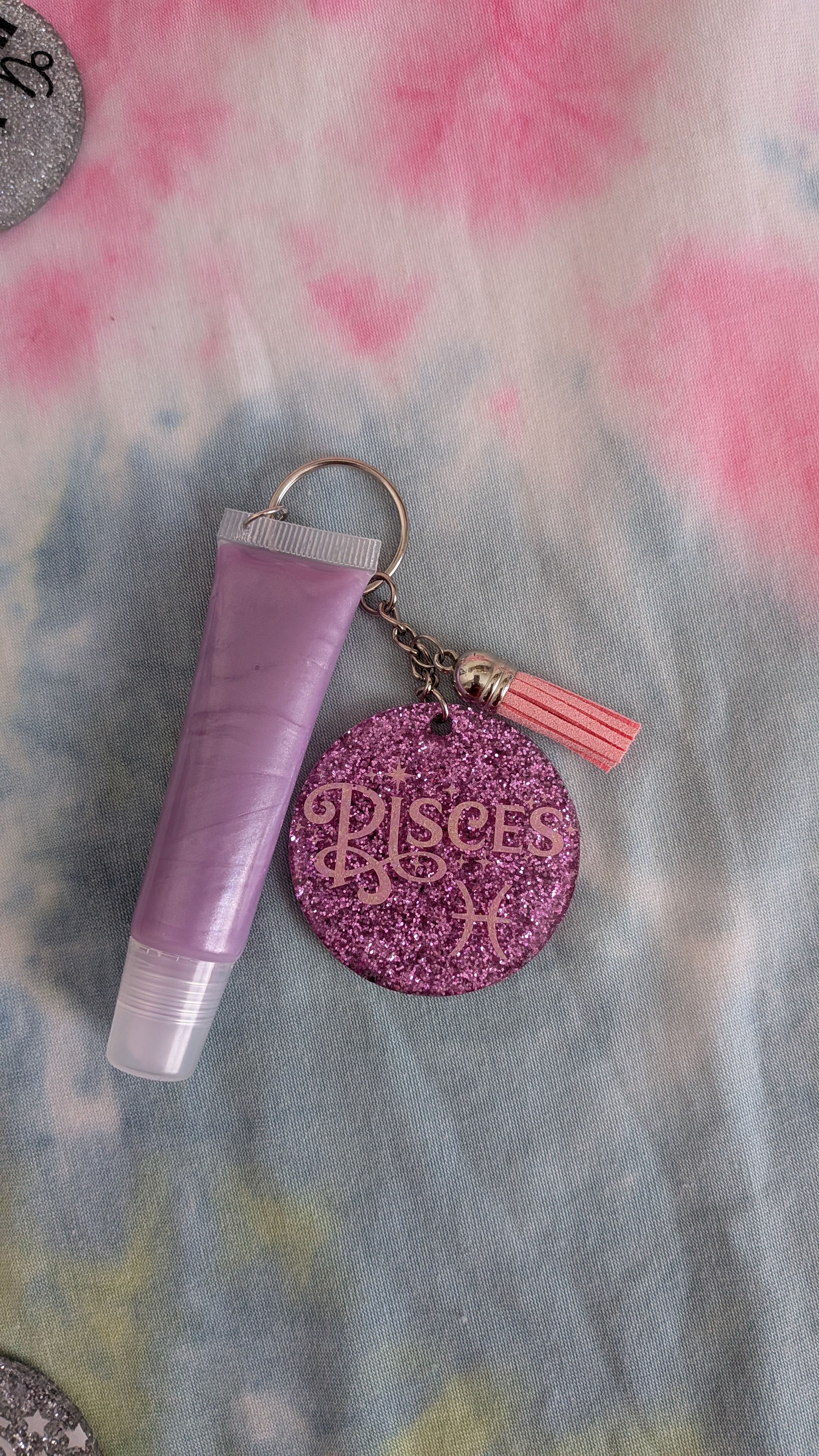 Zodiac Lip Gloss Keychain Set