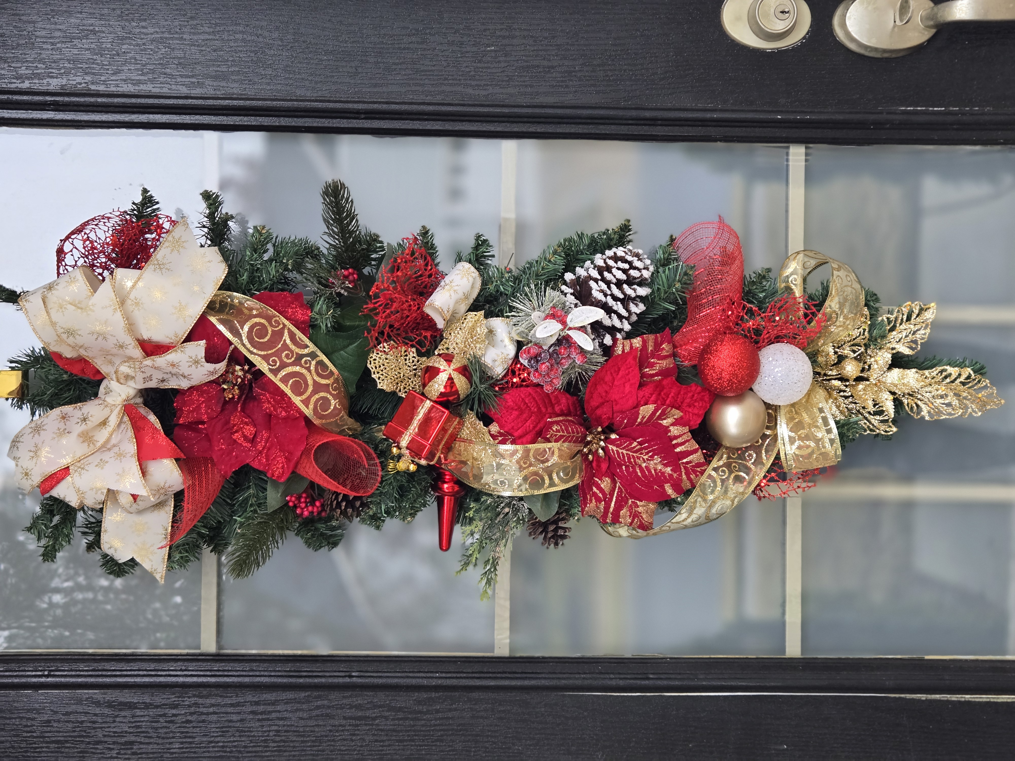 Festive Christmas Swag Wreath