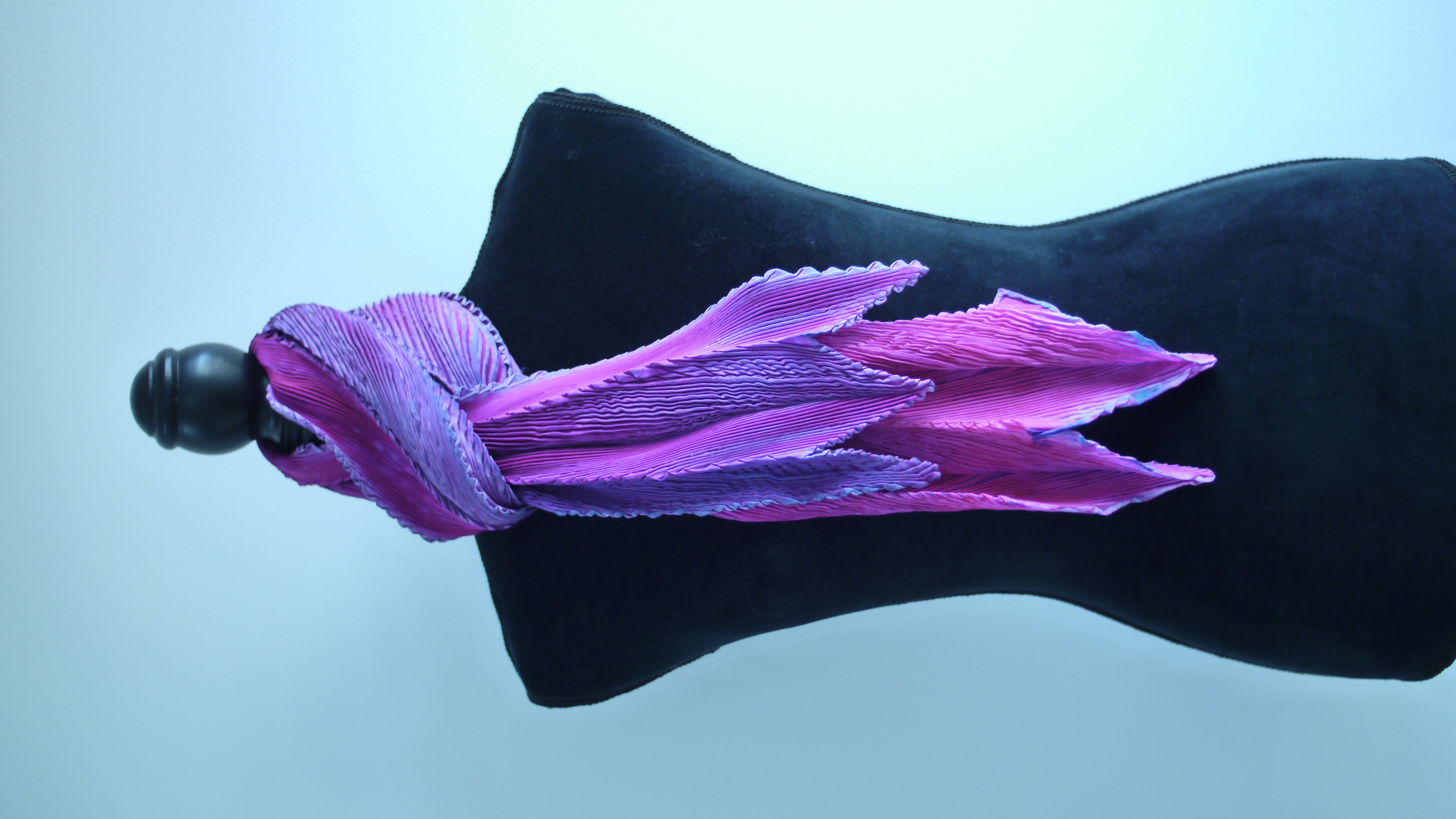 Magenta and Turquoise Arashi Scarf