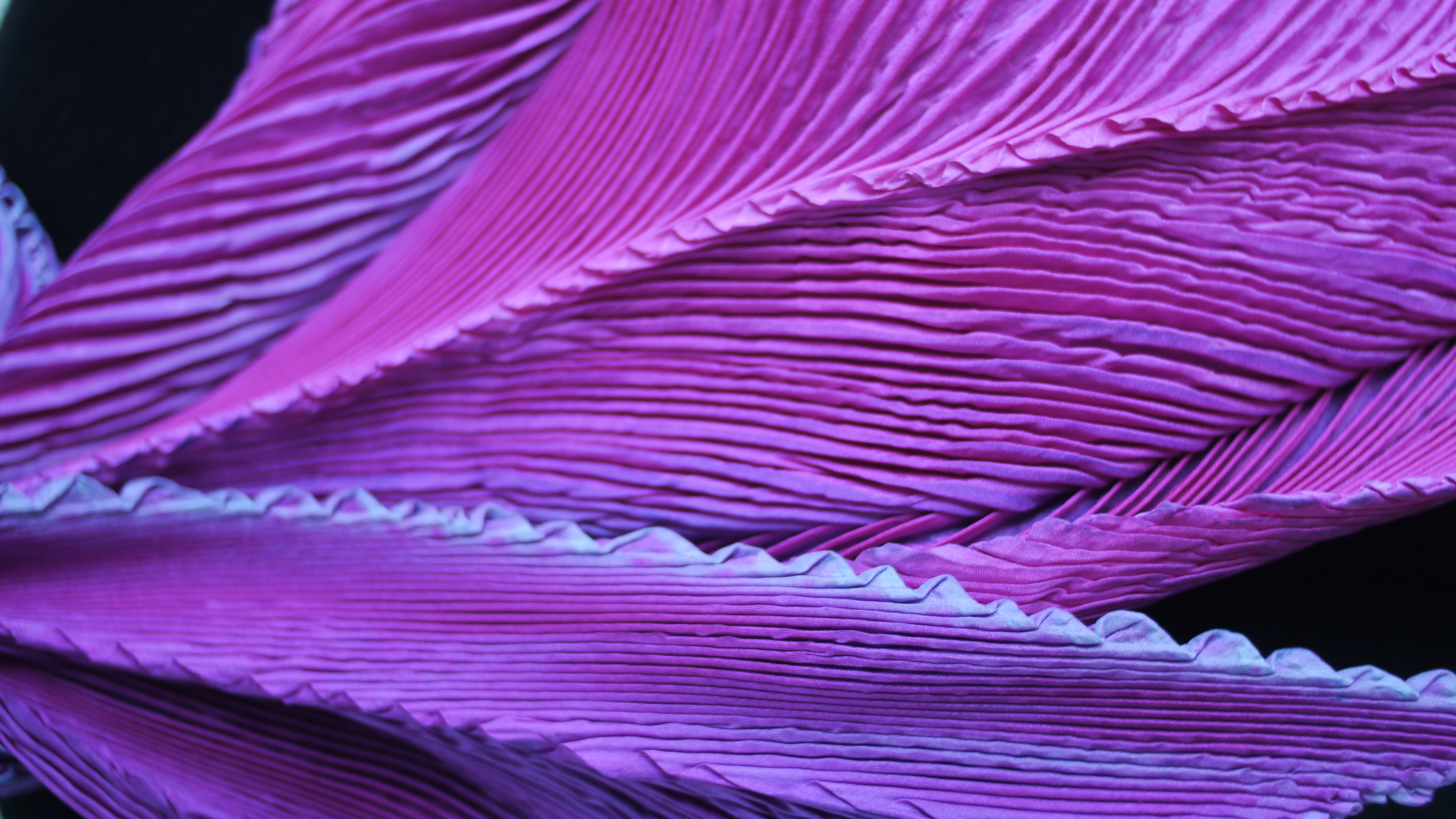 Magenta and Turquoise Arashi Scarf