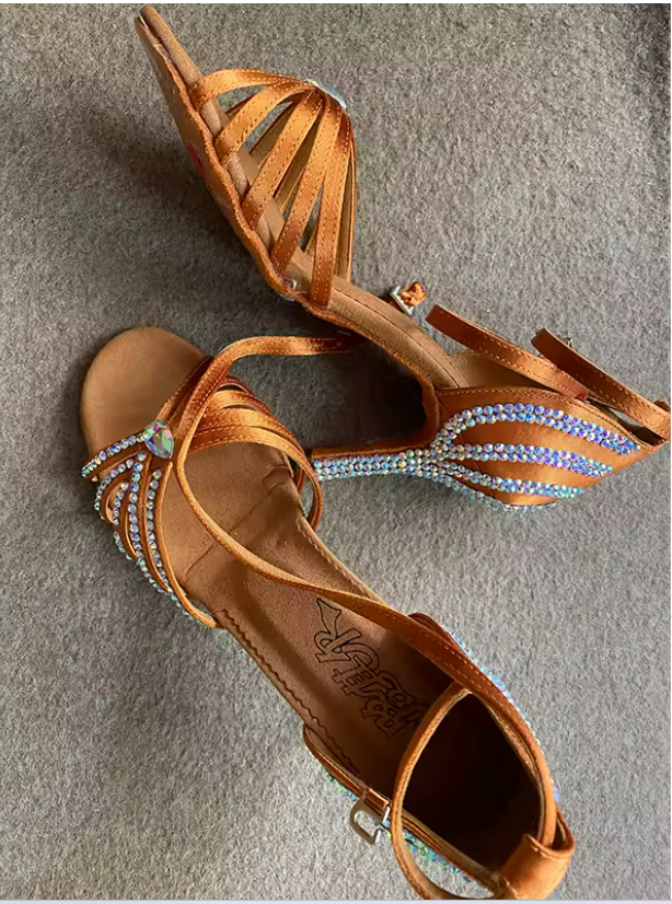 Black Rhinestone High Heel Shoes Designer Joanna Gain