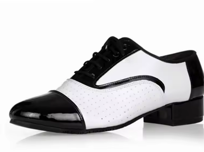 Genuine Leather Latin Dance Shoes soft outsole heel 4/2cm