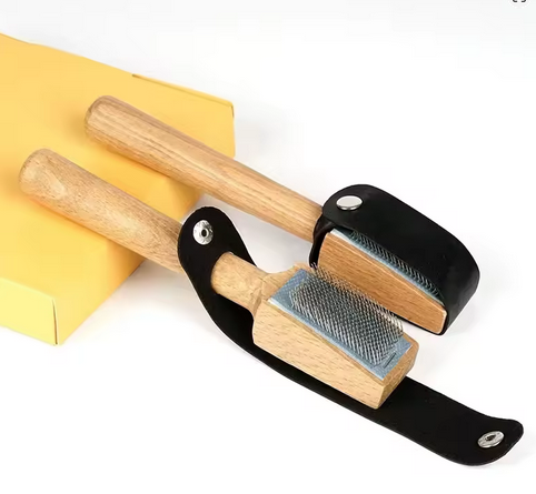 Wooden Handle Carding Brush