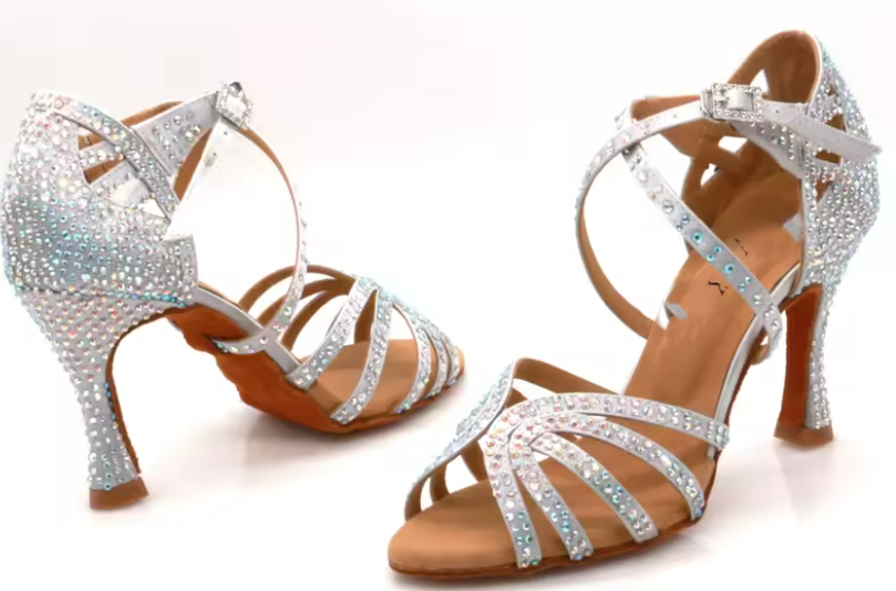 Customised Dance Shoes Ladies Cuban Amd Salsa