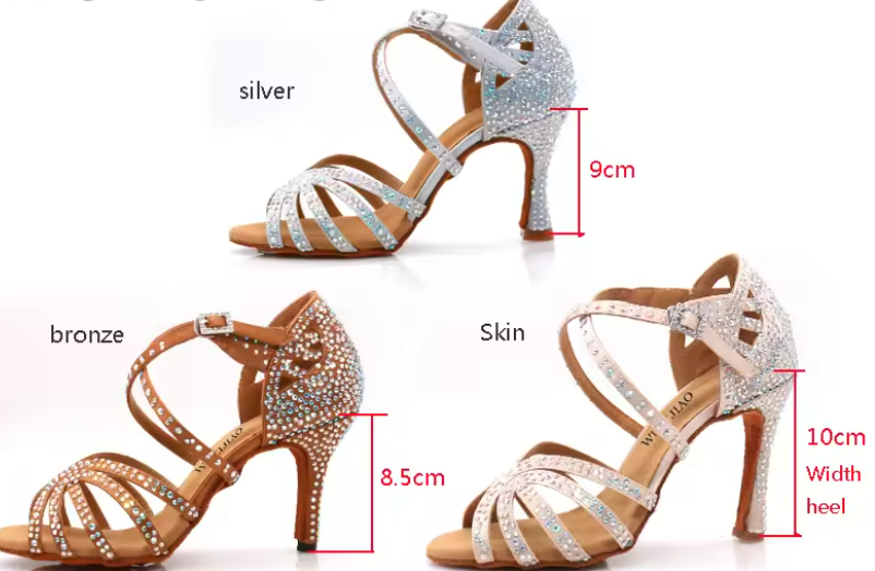 Customised Dance Shoes Ladies Cuban Amd Salsa 