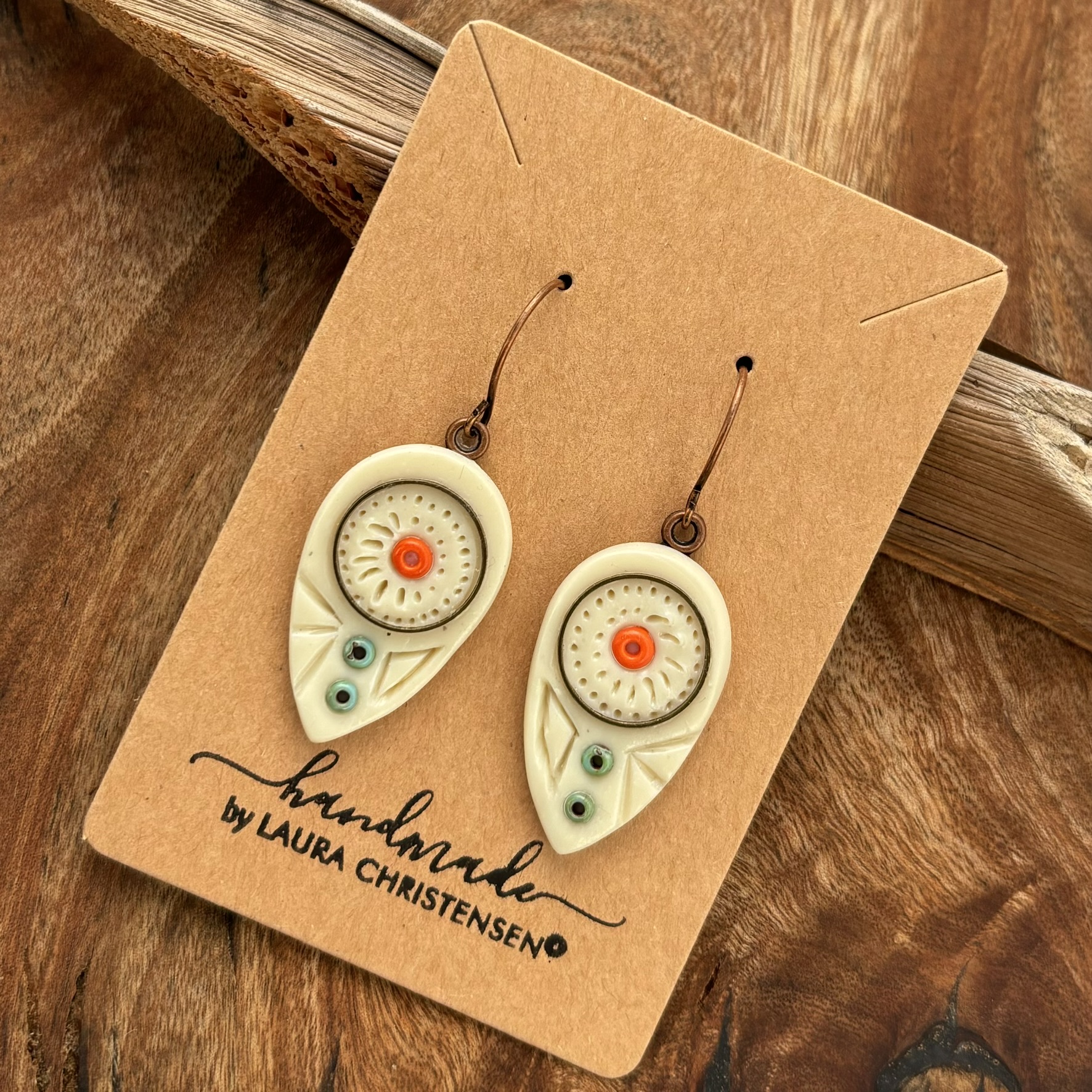 Native Style Puffin Earrings