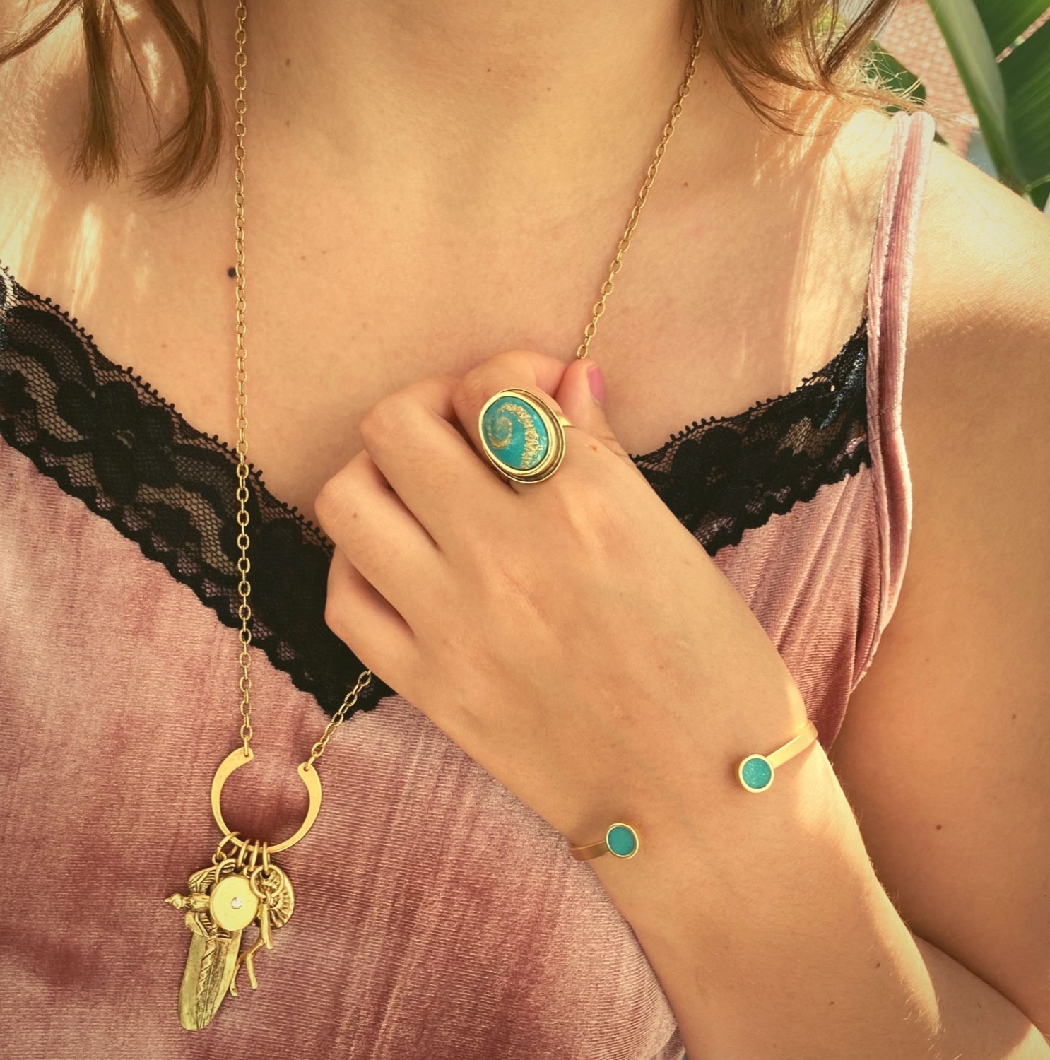Coastal Trail Charm Necklace