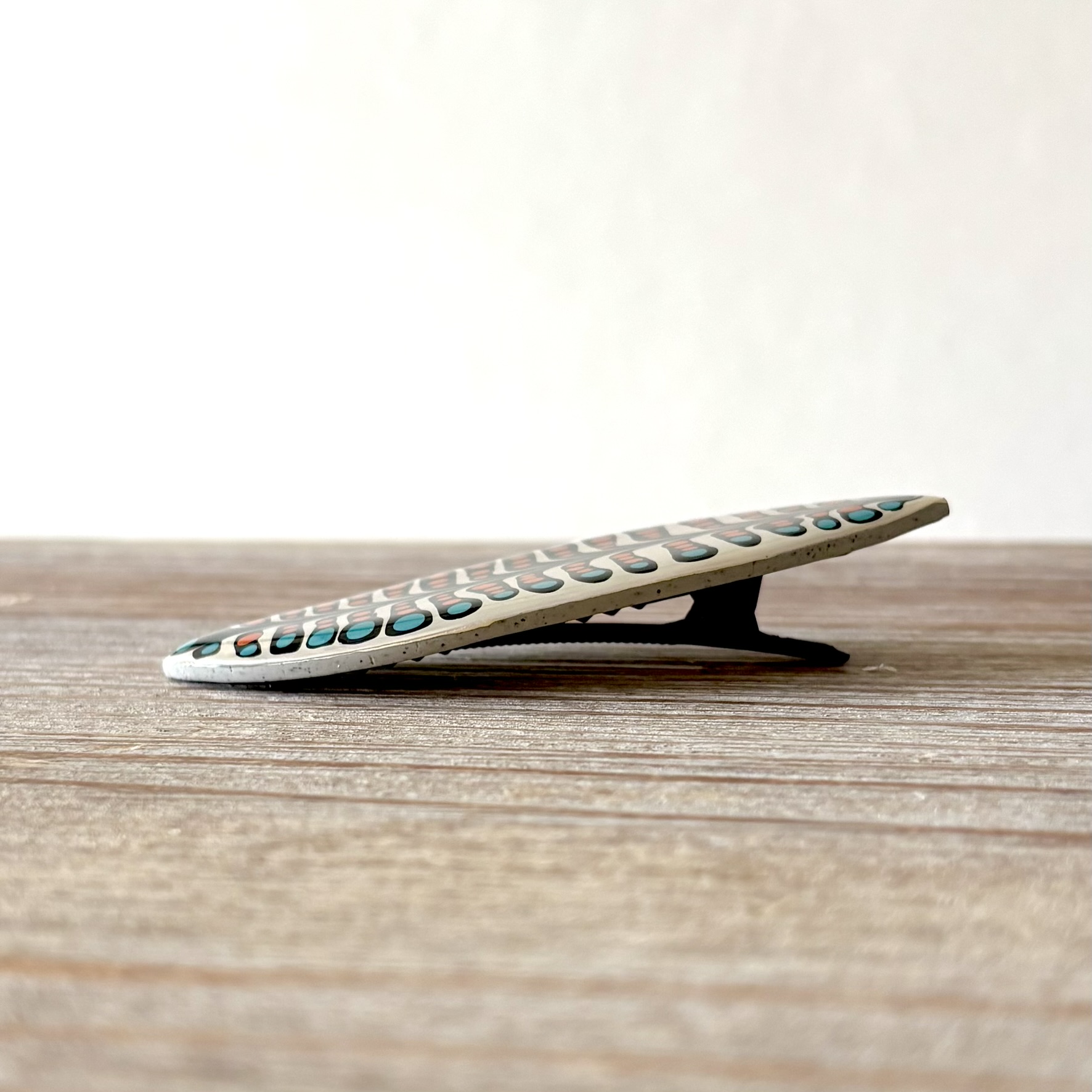 Hand-Painted Polymer Clay Hair Clip