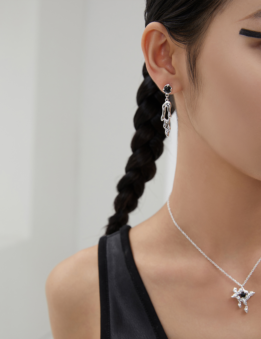 Sterling Silver Agate Earrings