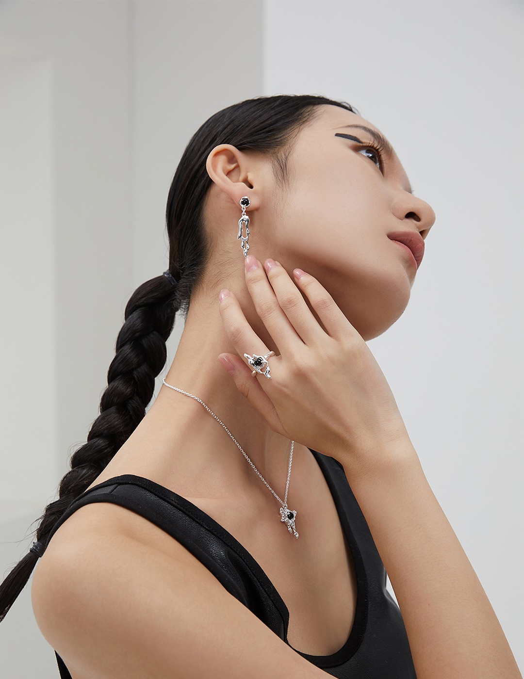 Sterling Silver Agate Earrings