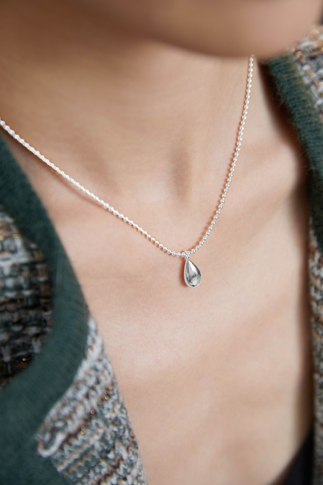 Sterling Silver Teardrop Necklace
