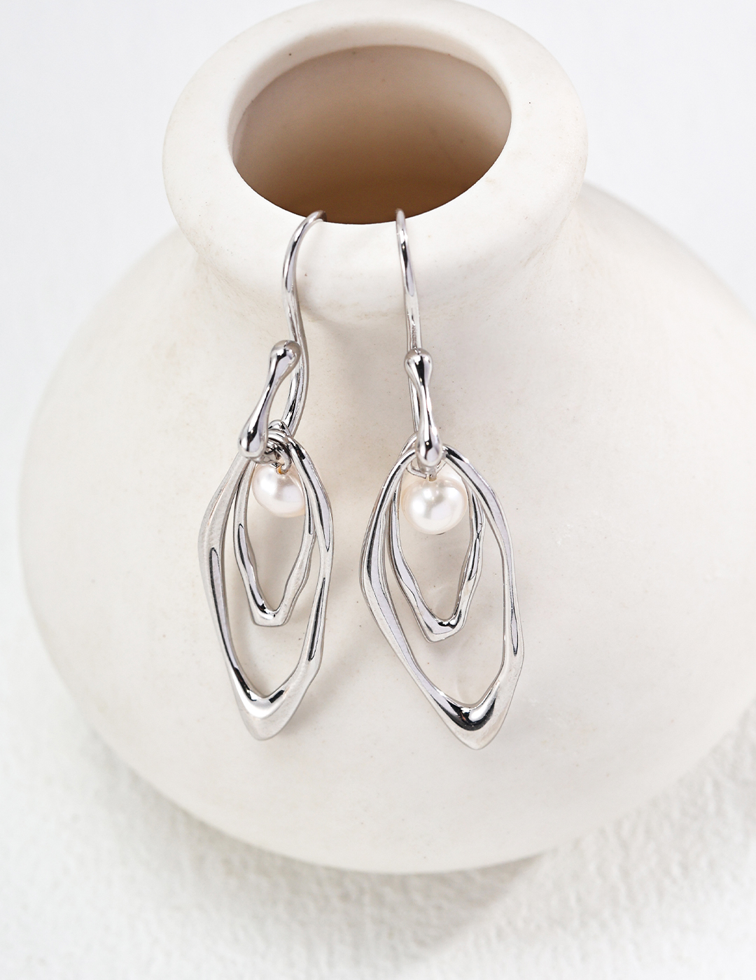 Sterling Silver Pearl Earrings