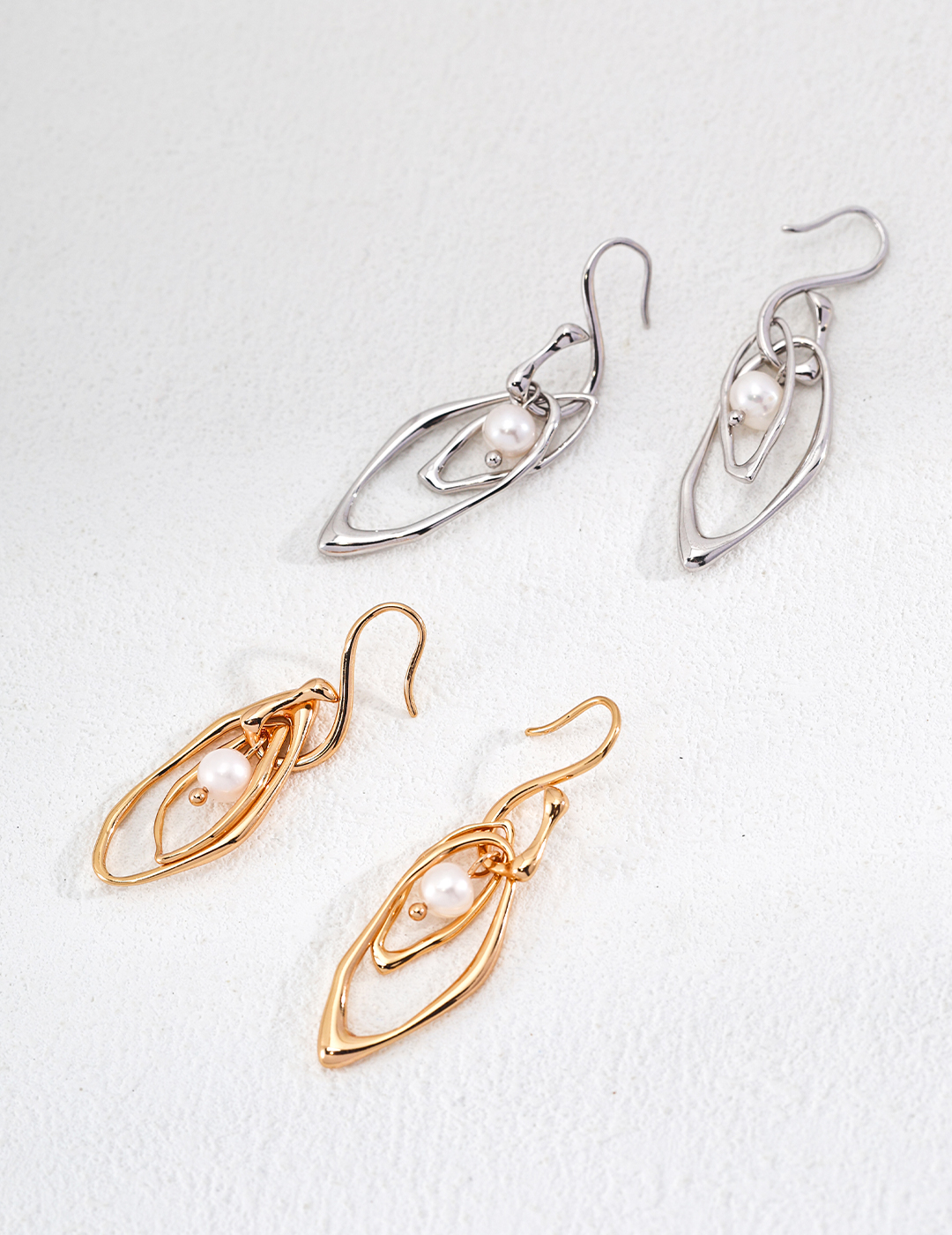 Sterling Silver Pearl Earrings